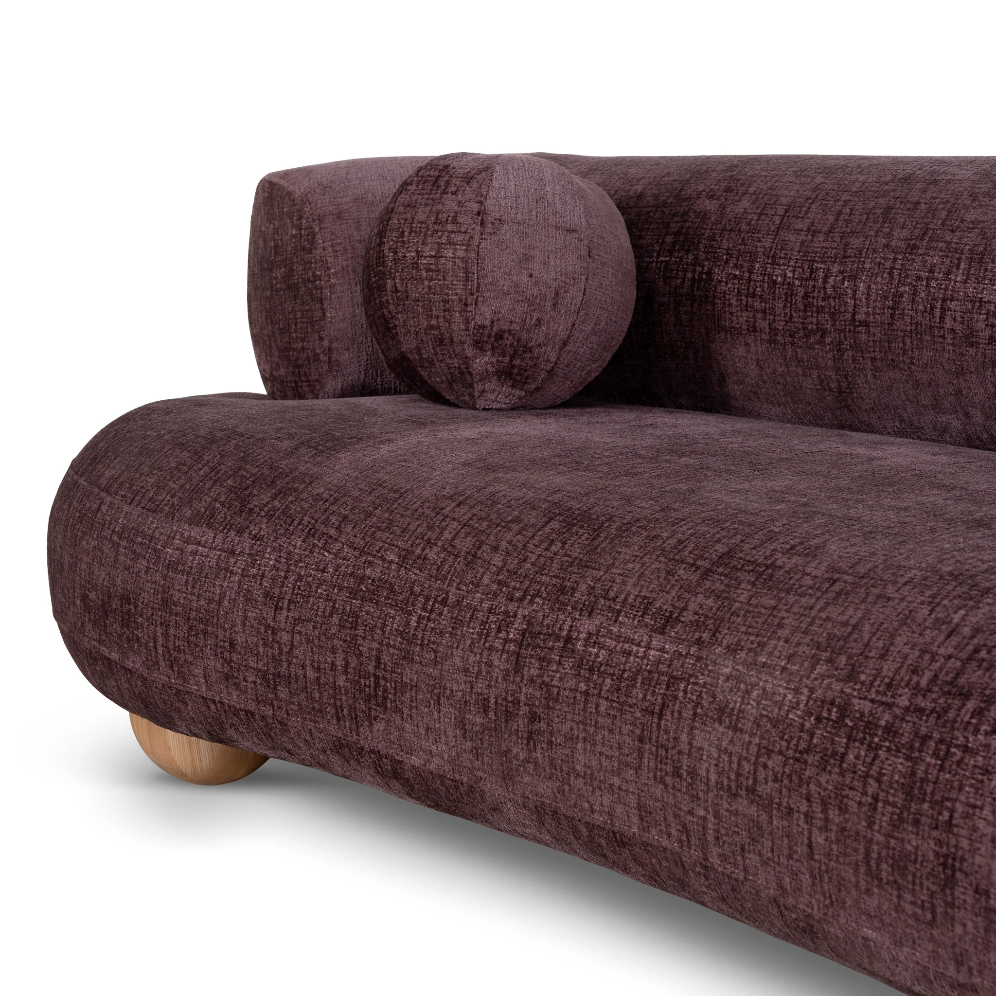 CLC10922-CA 3 Seater Sofa - Plum - Image 5