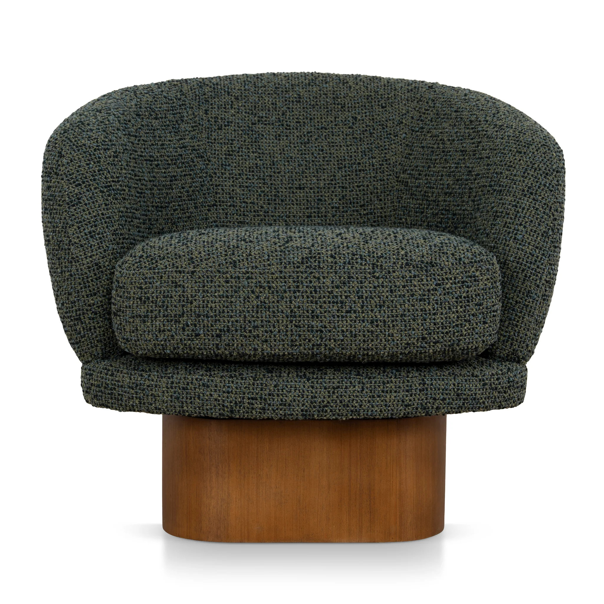 CLC10923-CA Fabric Swivel Armchair - Dusky Green - Image 2