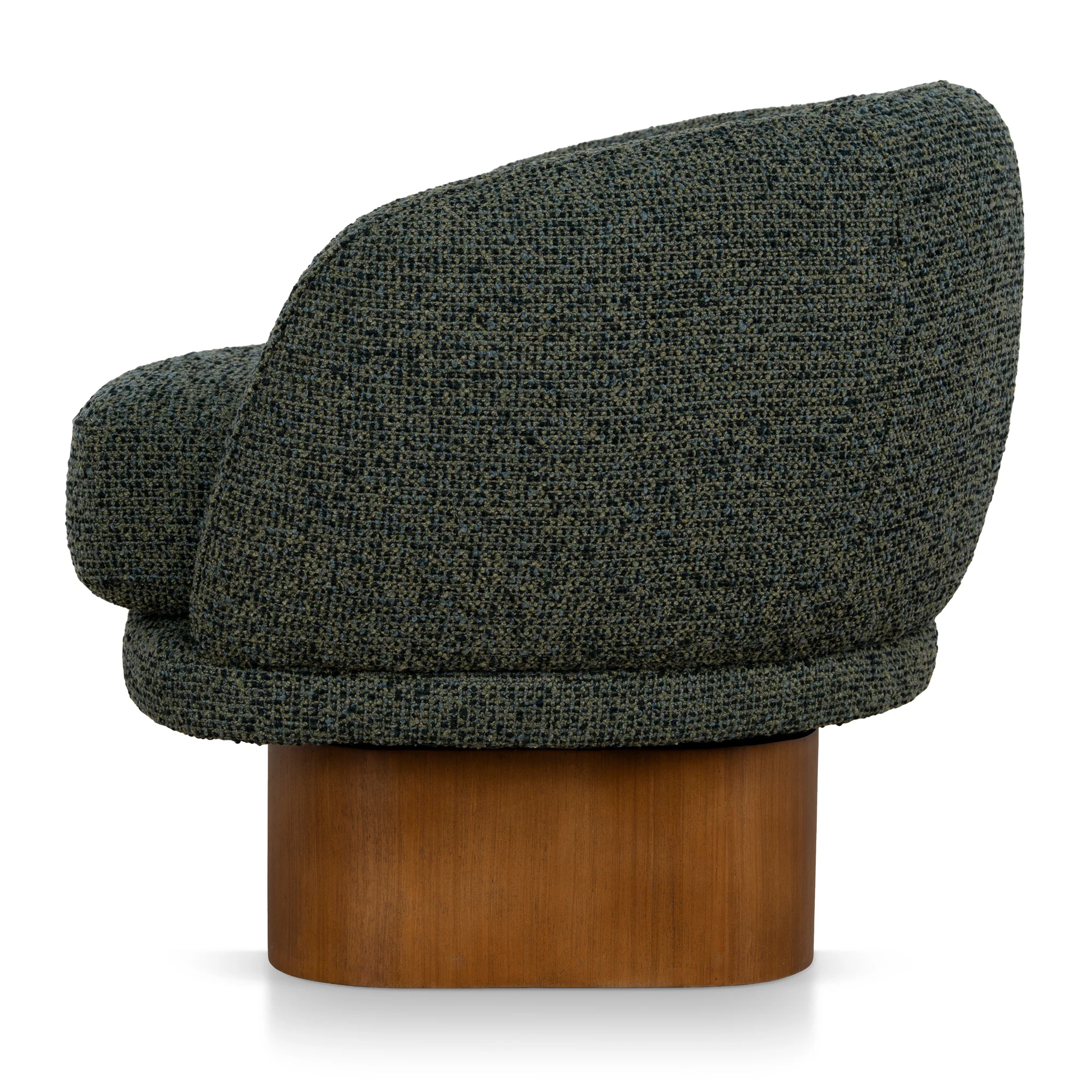 CLC10923-CA Fabric Swivel Armchair - Dusky Green - Image 4