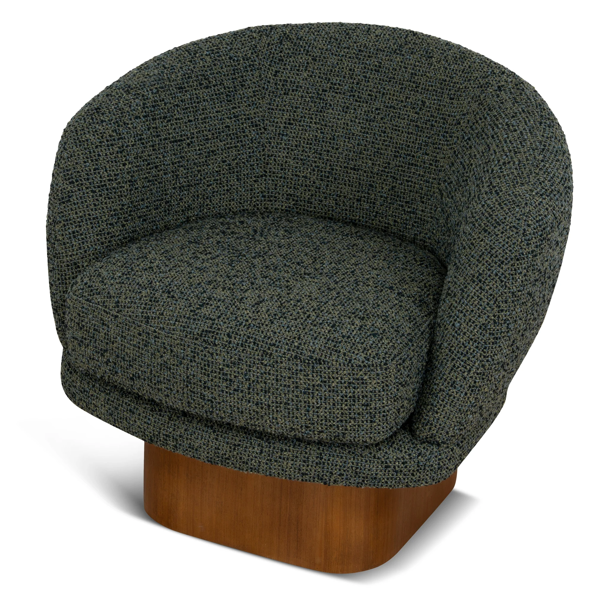 CLC10923-CA Fabric Swivel Armchair - Dusky Green - Image 6
