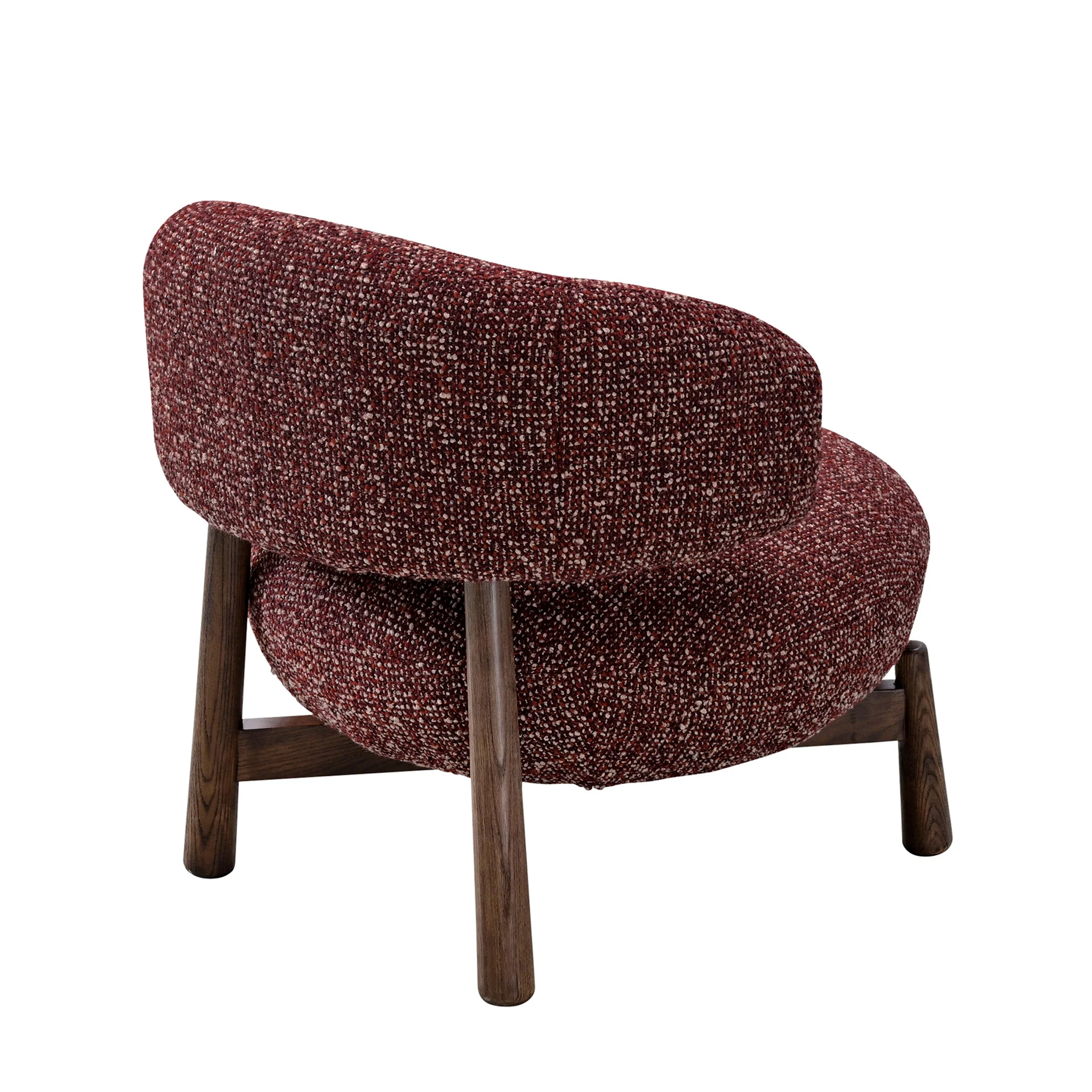 CLC10932-OLS Fabric Lounge Chair - Autumn Red - Image 4