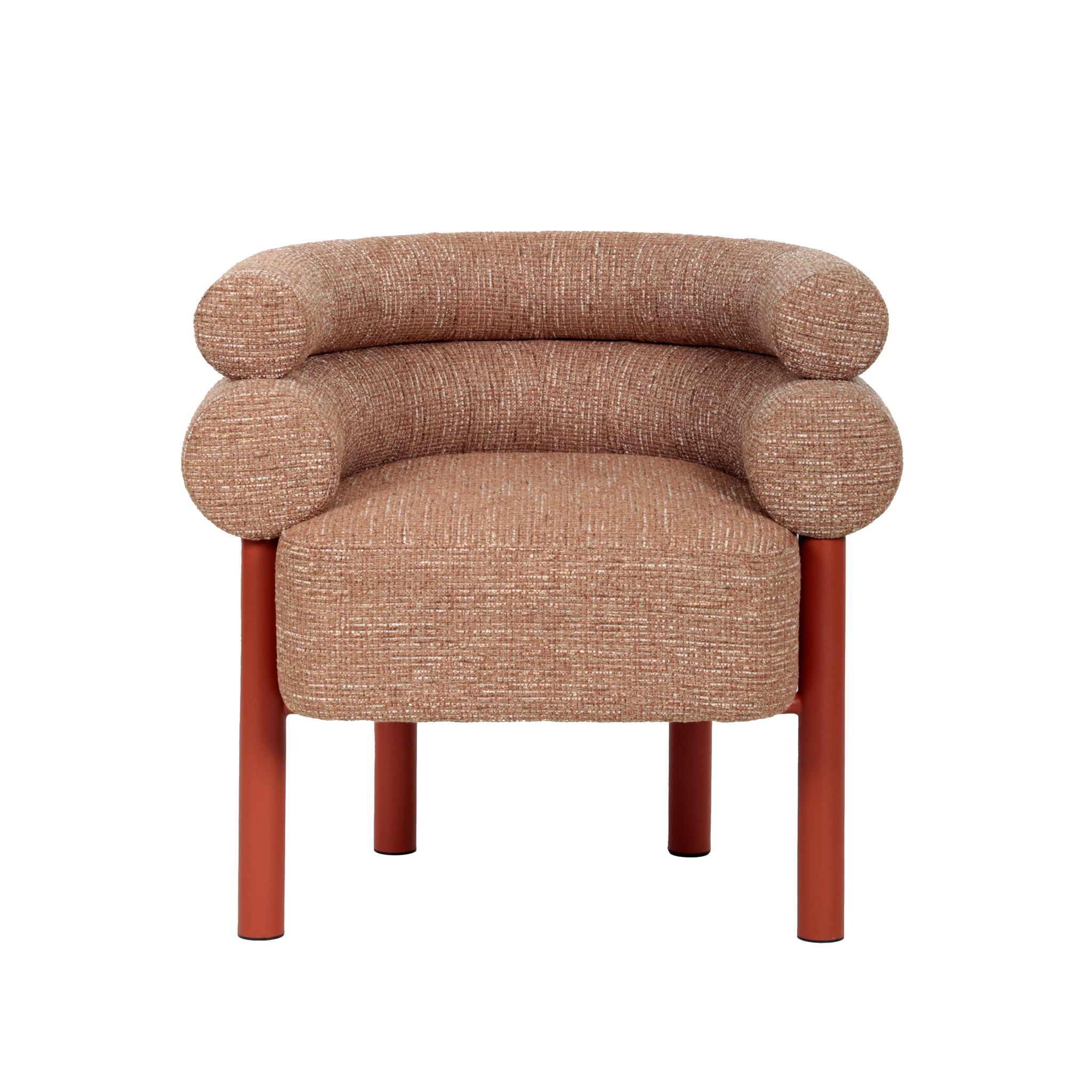 CLC12019-FH Sandy Red Armchair - Russet Brown - Image 2