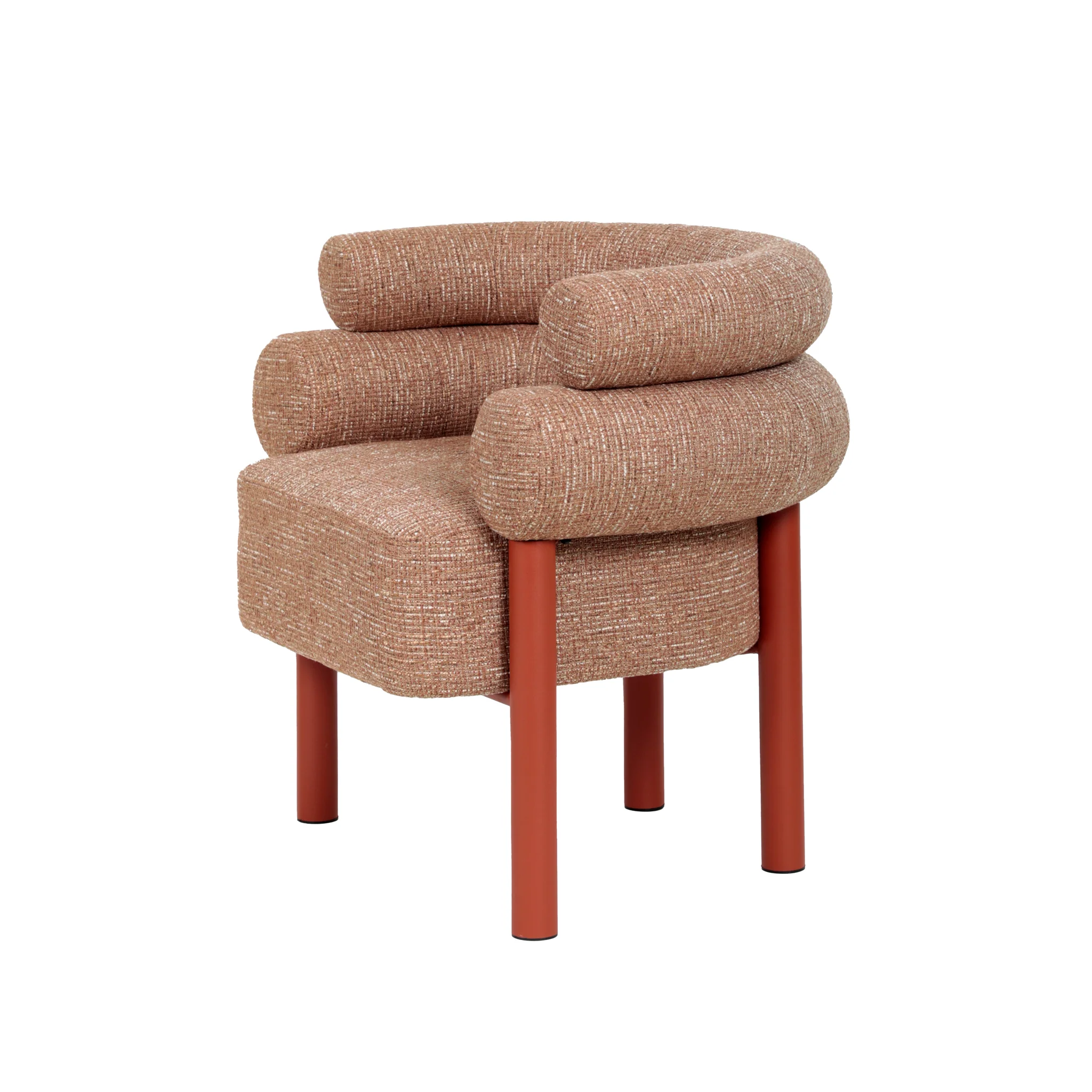 CLC12019-FH Sandy Red Armchair - Russet Brown - Image 3