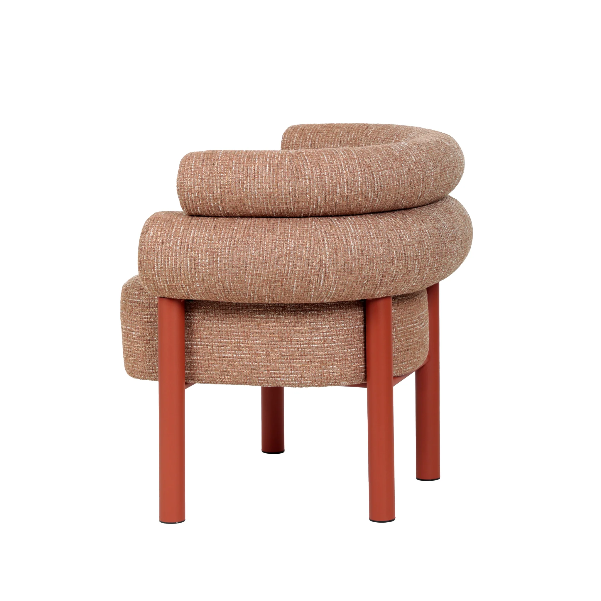 CLC12019-FH Sandy Red Armchair - Russet Brown - Image 5