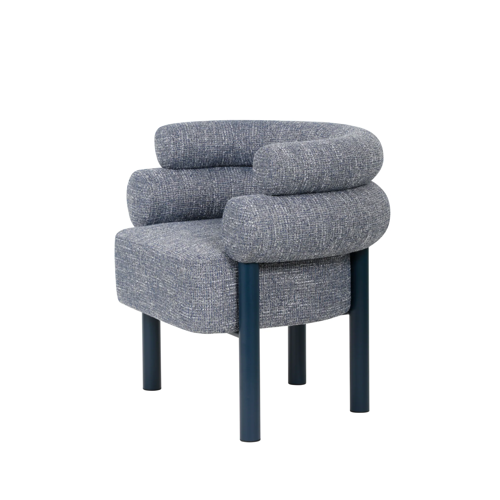 CLC12020-FH Navy Armchair - Prussian Blue - Image 3