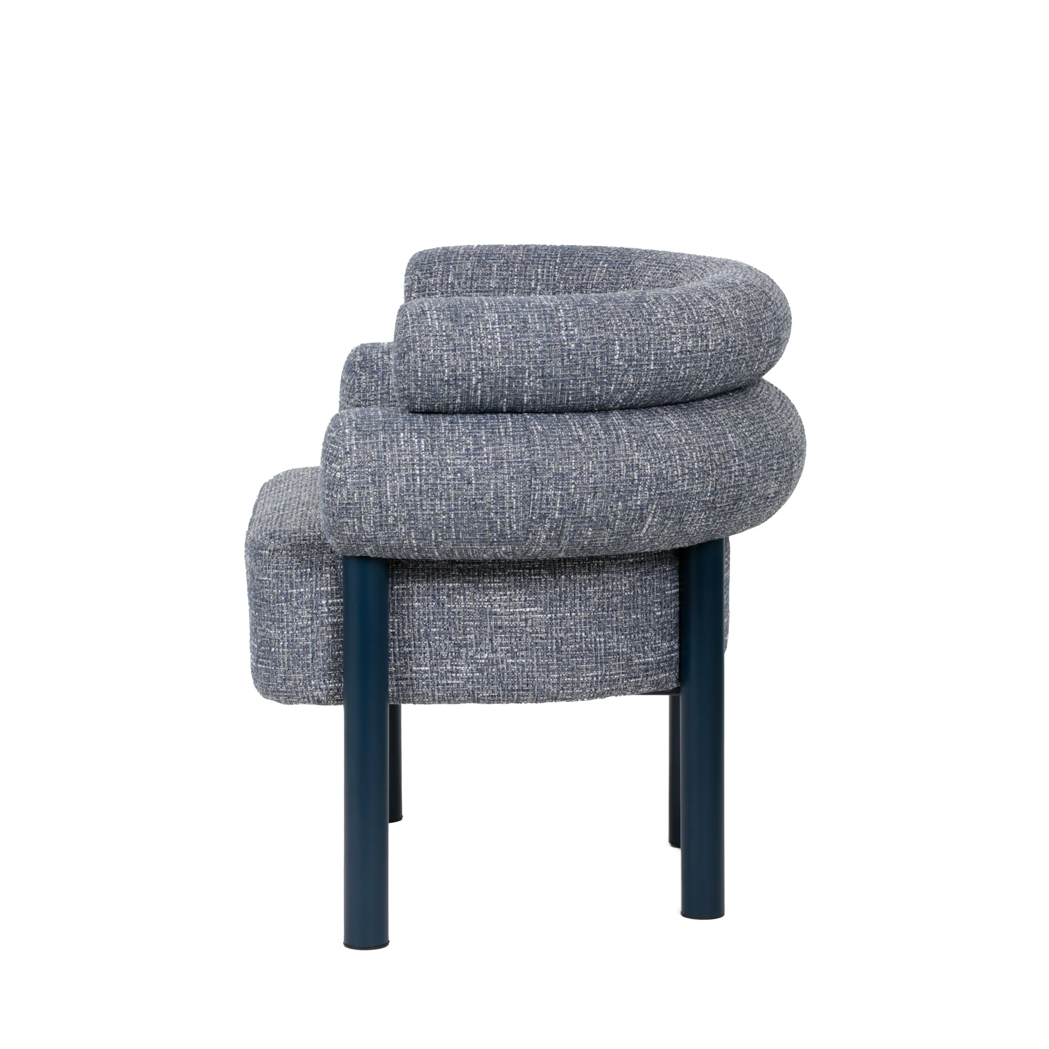 CLC12020-FH Navy Armchair - Prussian Blue - Image 4