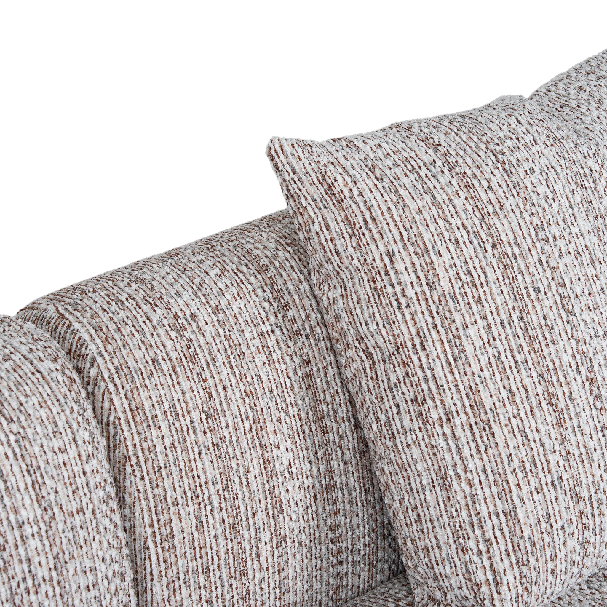 CLC12401-AE 4 Seater Right Chaise Sofa - Plush Spec Brown - Image 12