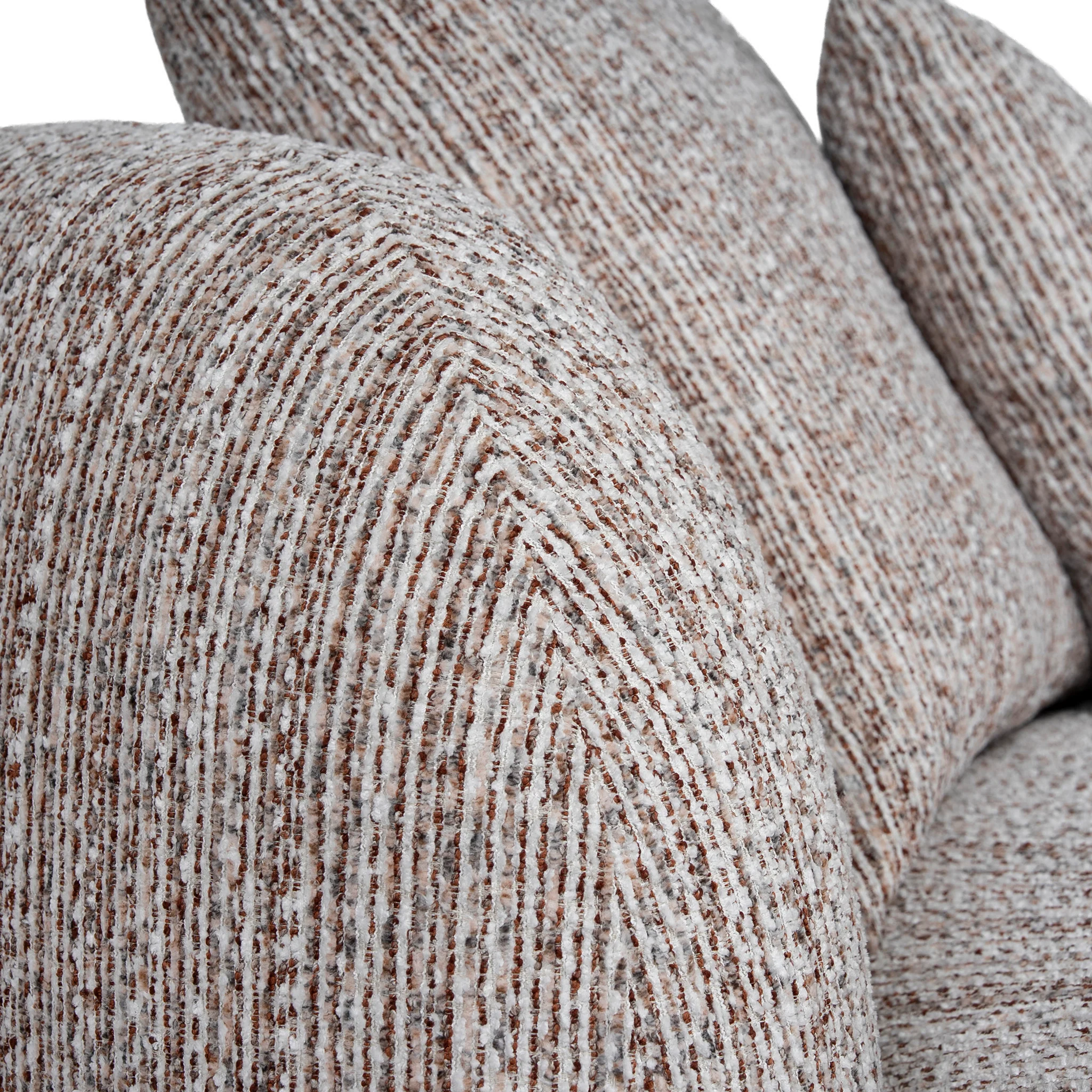 CLC12401-AE 4 Seater Right Chaise Sofa - Plush Spec Brown - Image 8