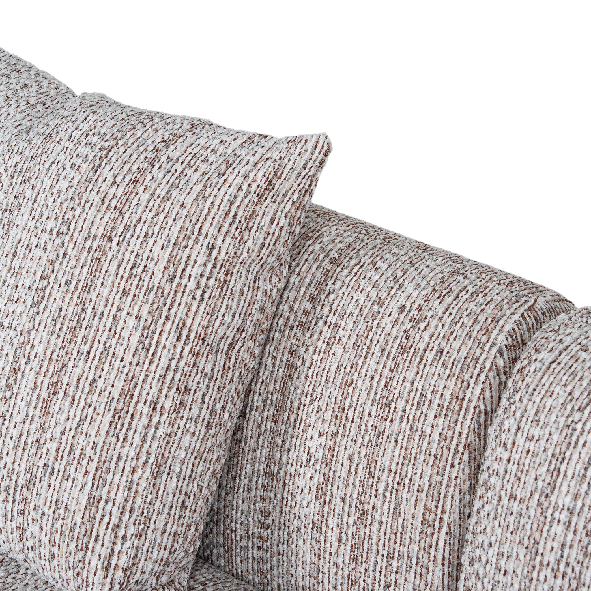CLC12403-AE 4 Seater Left Chaise Sofa - Plush Spec Brown - Image 12