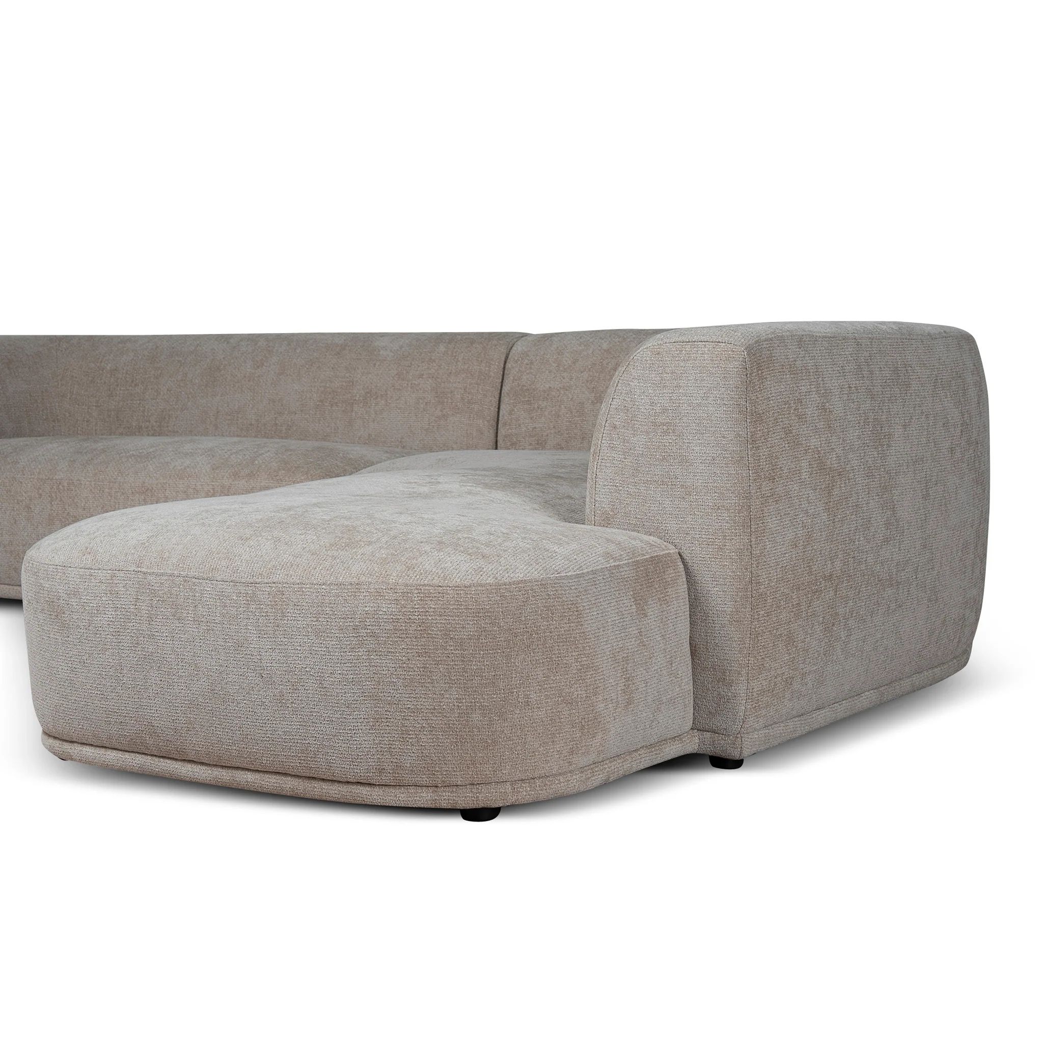 CLC12404-AE 4 Seater Right Chaise Sofa - Lila Beige - Image 6