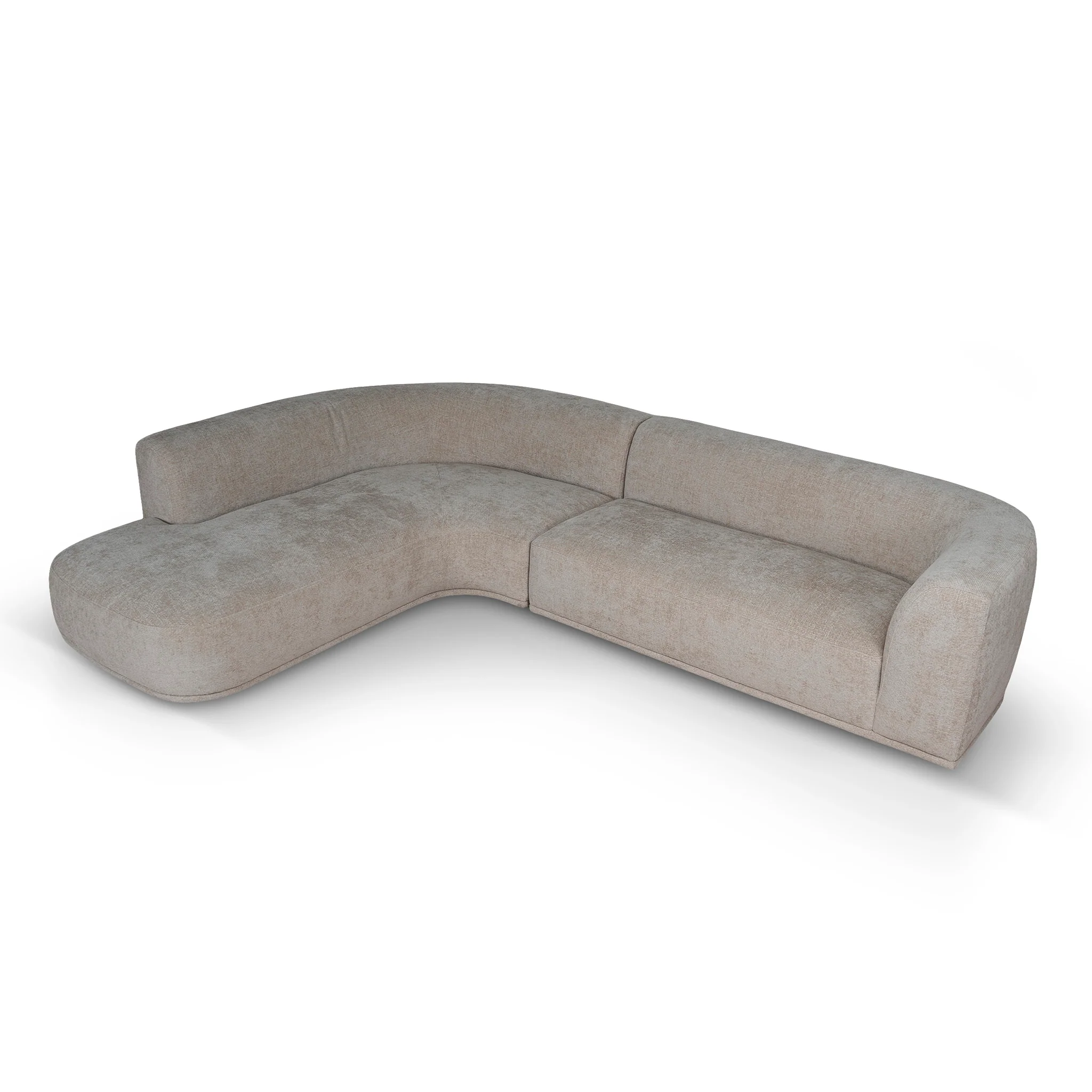 CLC12405-AE 4 Seater Left Chaise Sofa - Lila Beige - Image 3