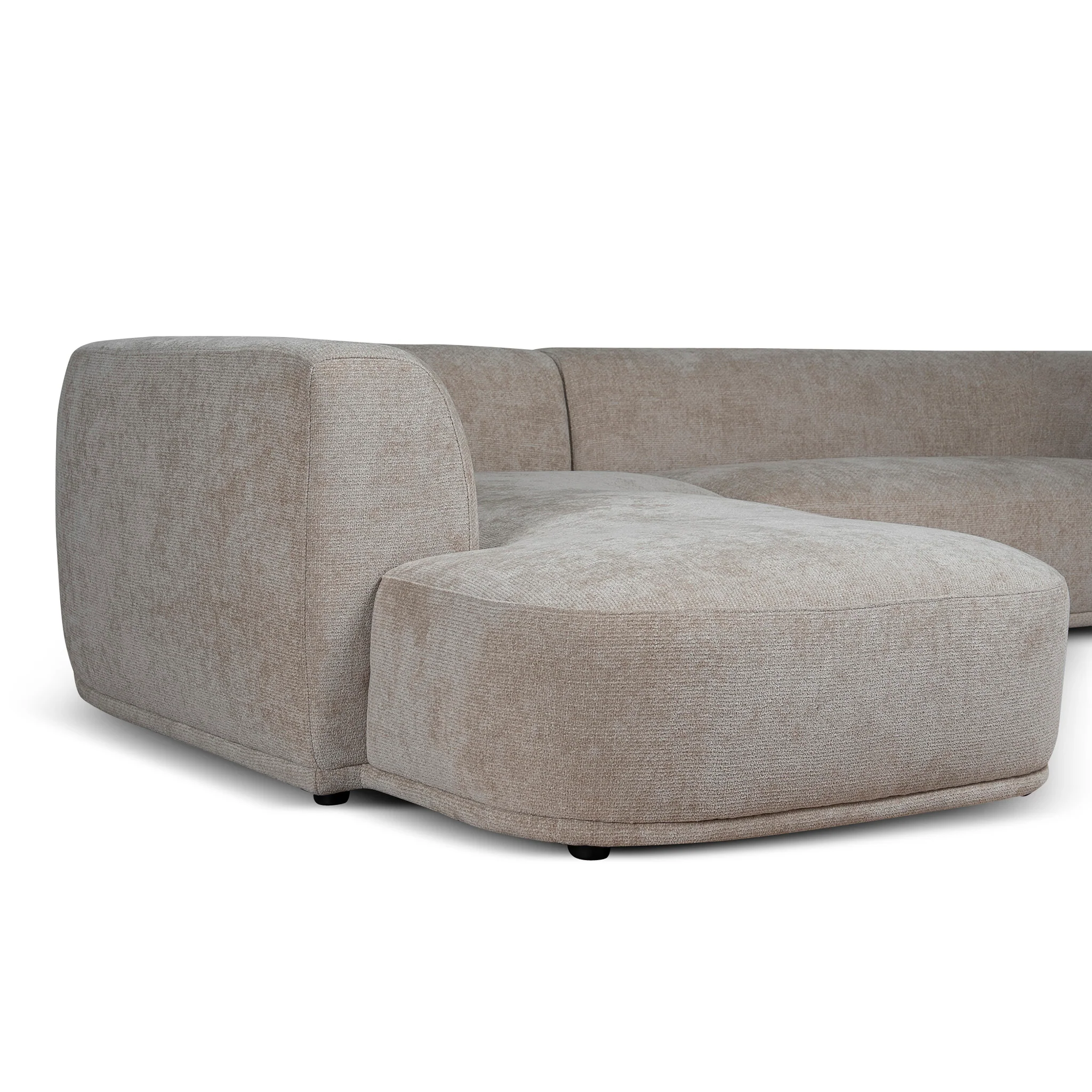 CLC12405-AE 4 Seater Left Chaise Sofa - Lila Beige - Image 4