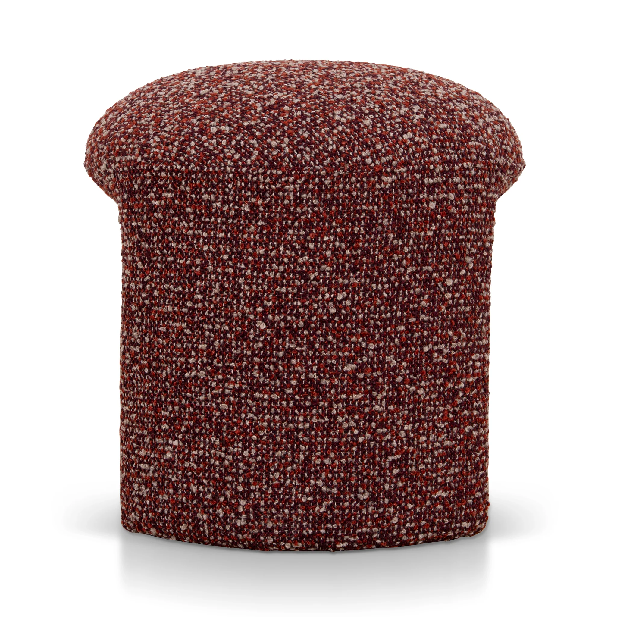 CLC12423-YY Round Ottoman -  Autumn Red - Image 3