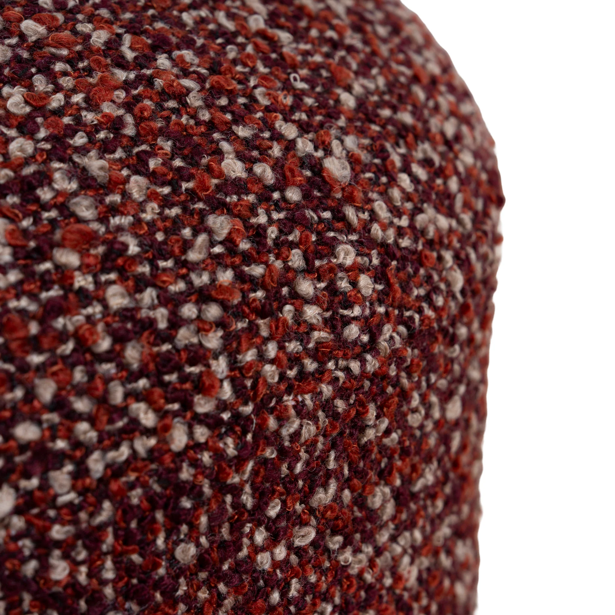 CLC12423-YY Round Ottoman -  Autumn Red - Image 7