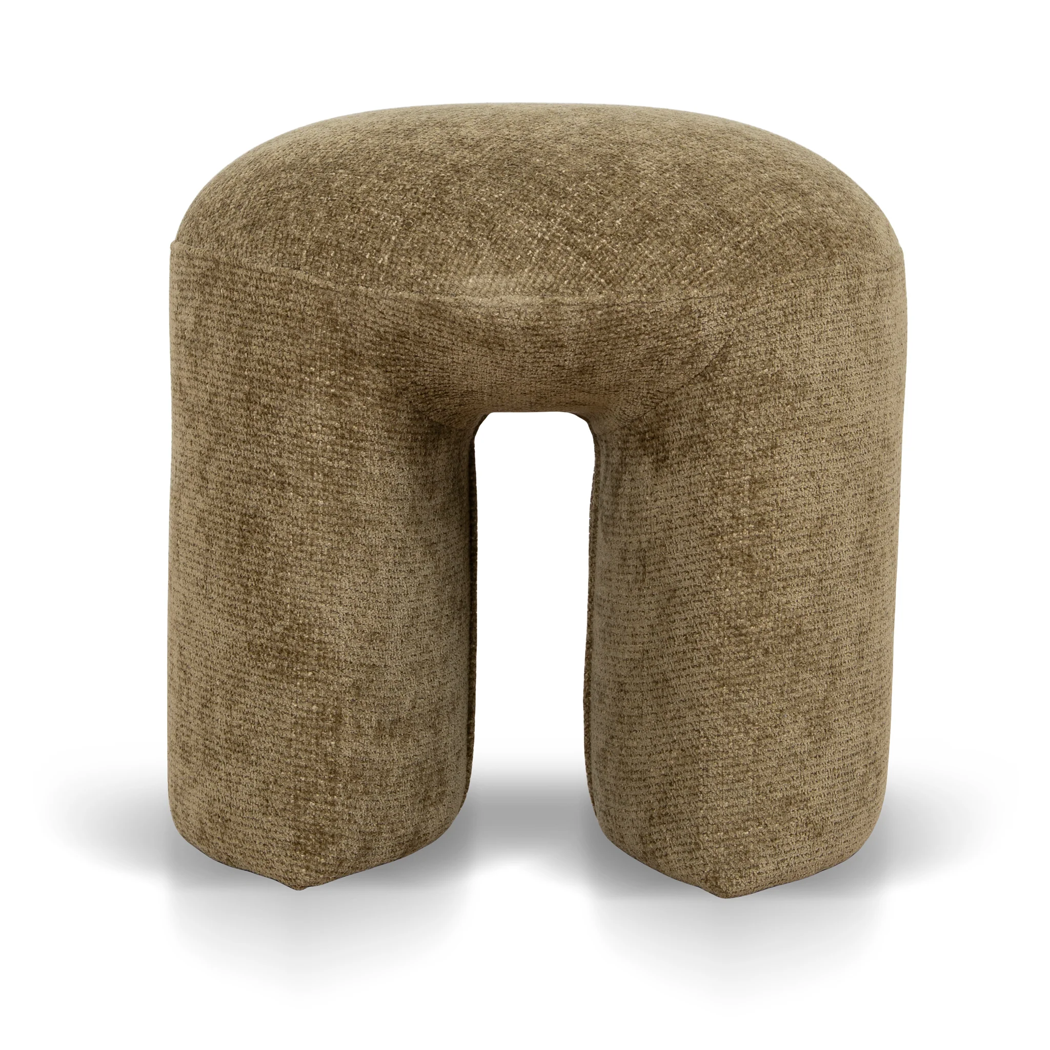 CLC12424-YY Round Ottoman - Lila Olive - Image 2