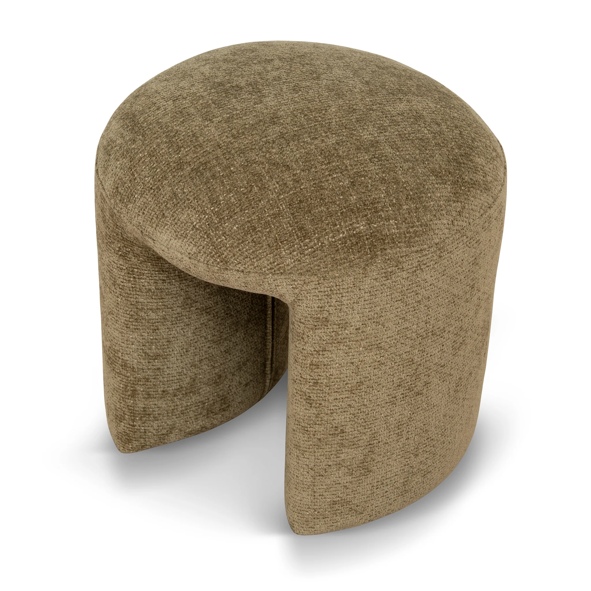 CLC12424-YY Round Ottoman - Lila Olive - Image 4