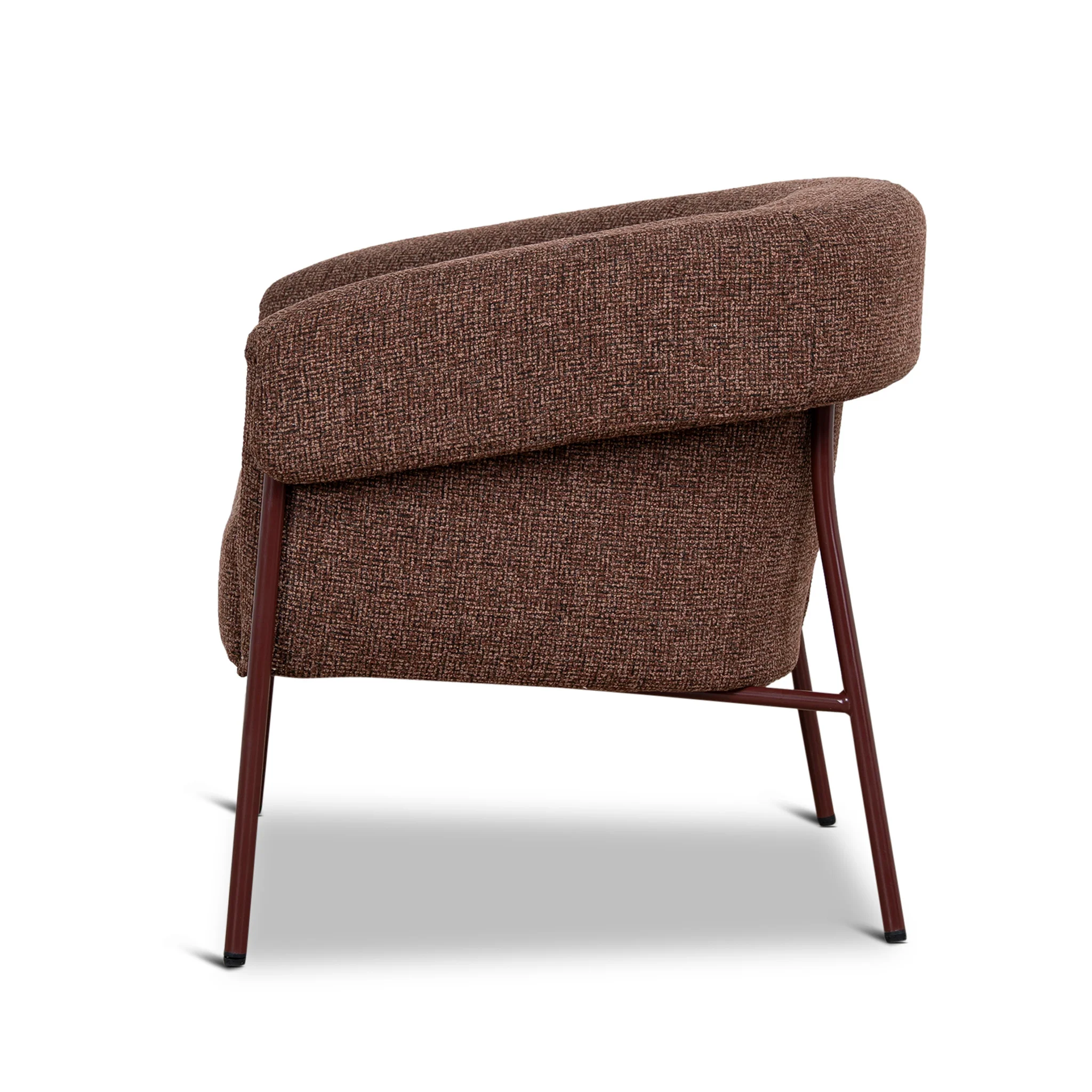 CLC12432-CI Dark Red Armchair - Verona Tawn - Image 3