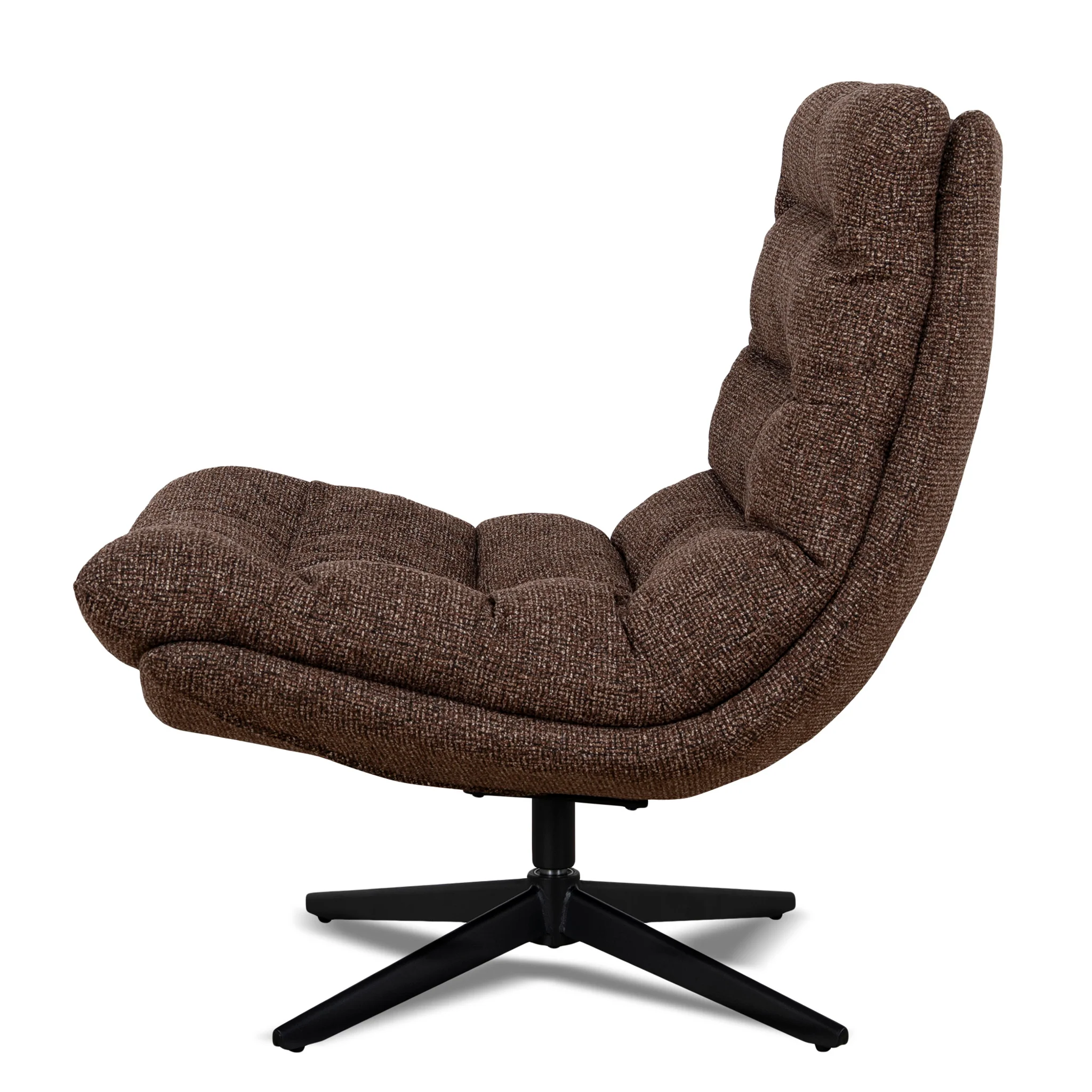 CLC12437-CI Black Lounge Chair - Verona Cinnamon Weave - Image 3