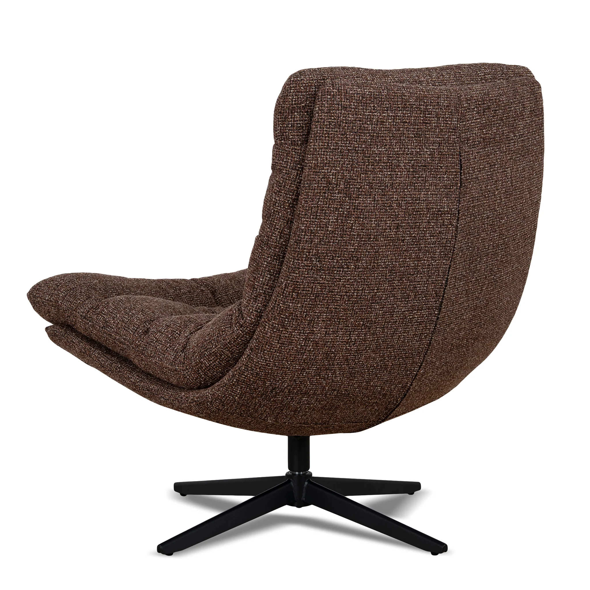 CLC12437-CI Black Lounge Chair - Verona Cinnamon Weave - Image 4