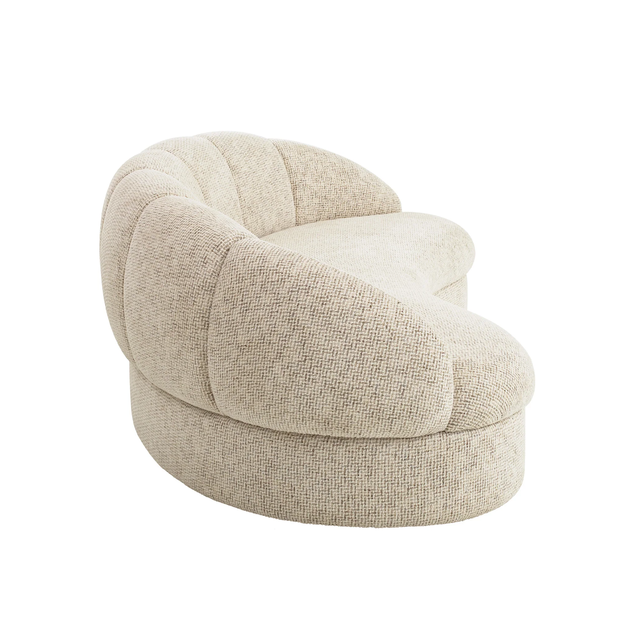 CLC12547-IG 3 Seater Sofa - Honeycomb White - Image 3