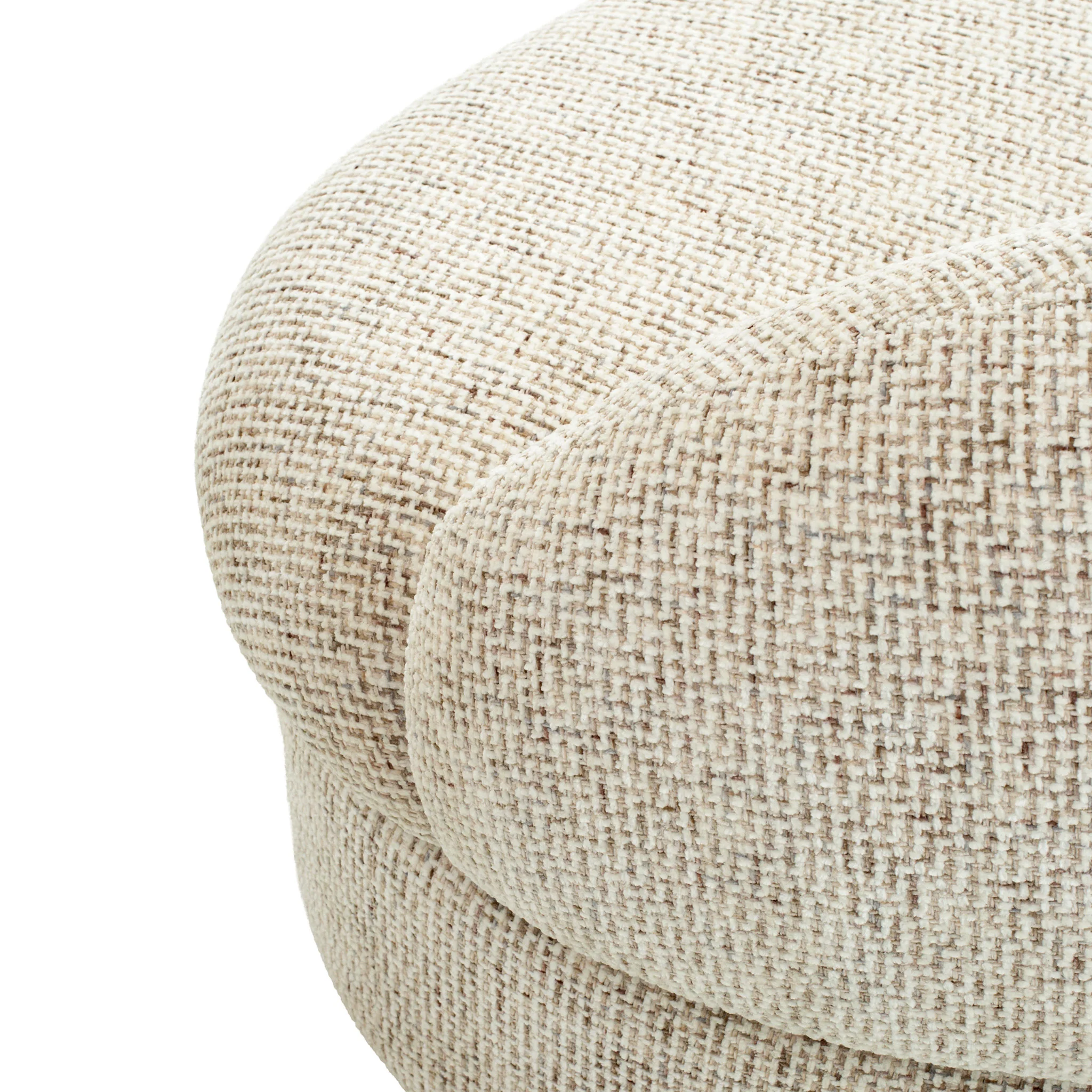 CLC12547-IG 3 Seater Sofa - Honeycomb White - Image 7