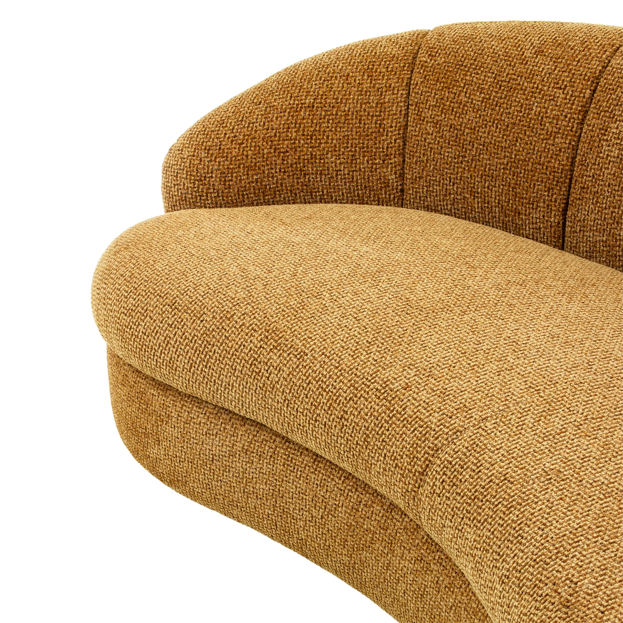 CLC12548-IG 3 Seater Sofa - Honeycomb Ochre - Image 5