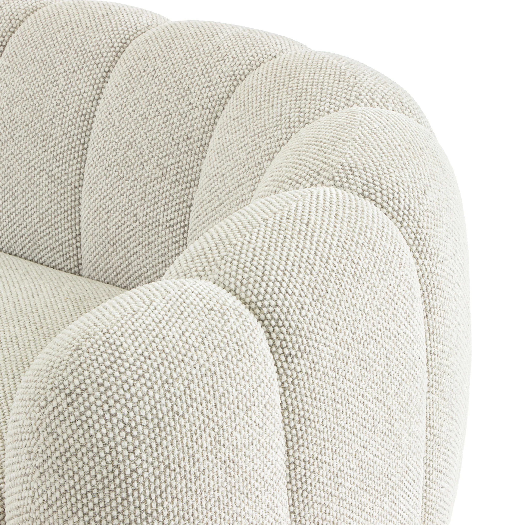 CLC12558-IG 3 Seater Sofa - Woven Ivory - Image 6