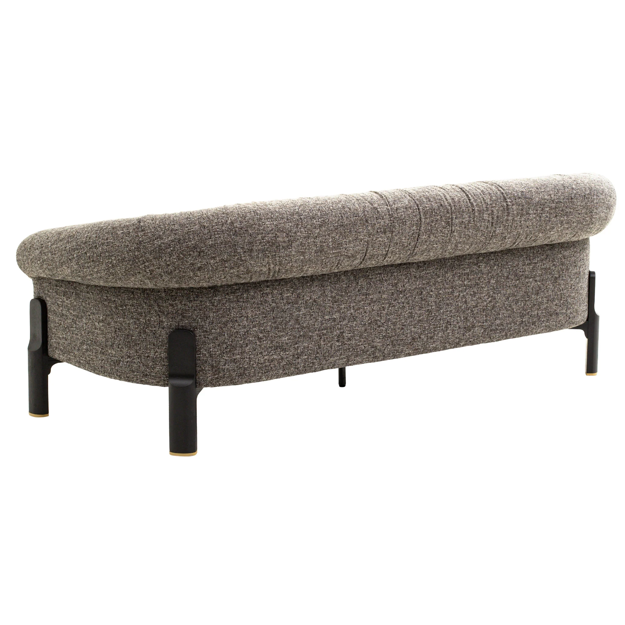 CLC12576-IG Black 3 Seater Sofa - Shadow Grey - Image 4