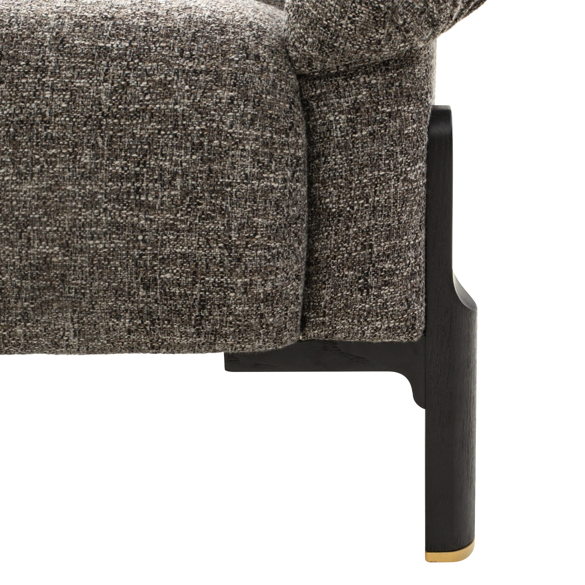CLC12576-IG Black 3 Seater Sofa - Shadow Grey - Image 8
