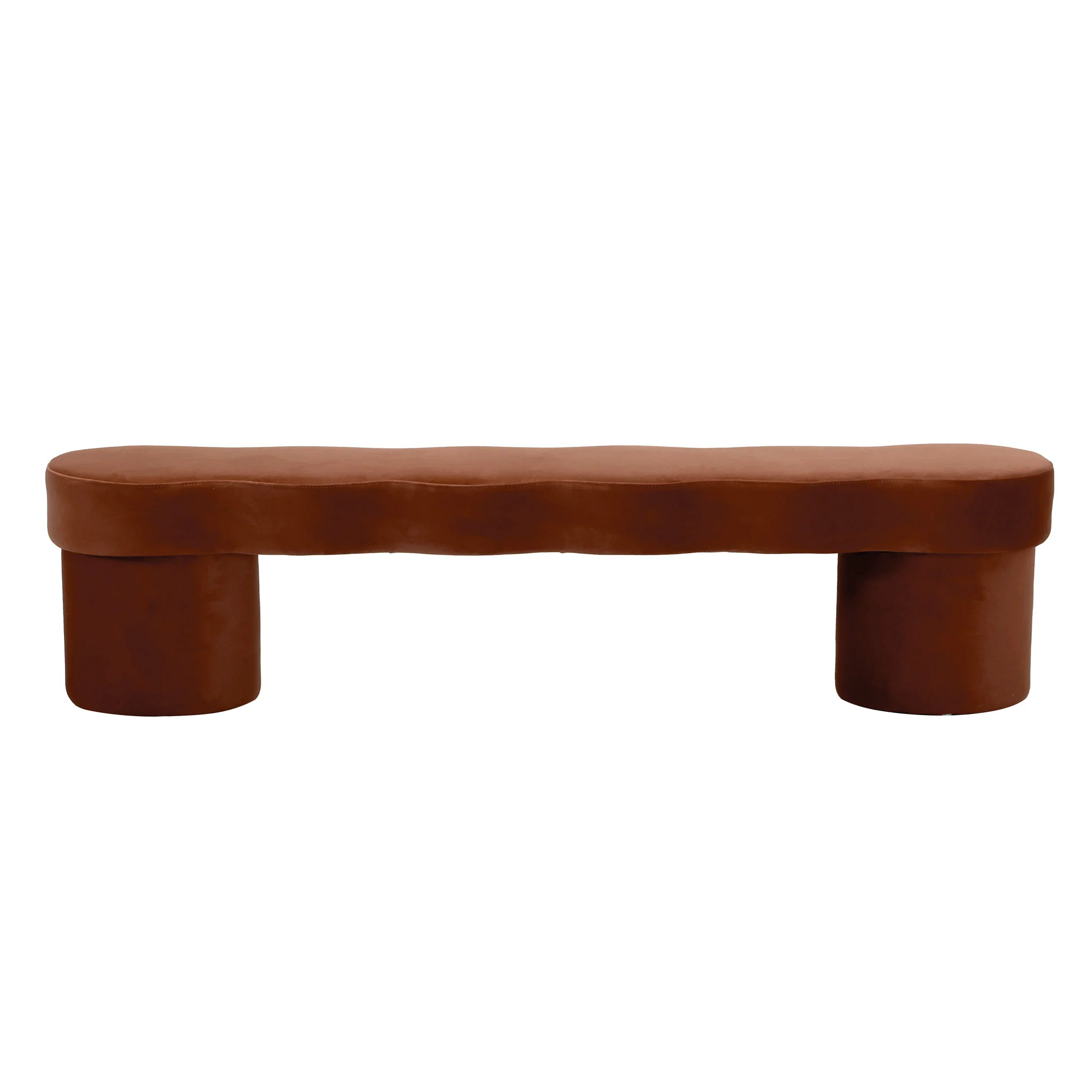 CLC12645-FH Ottoman Bench - Burnt Brown - Image 2