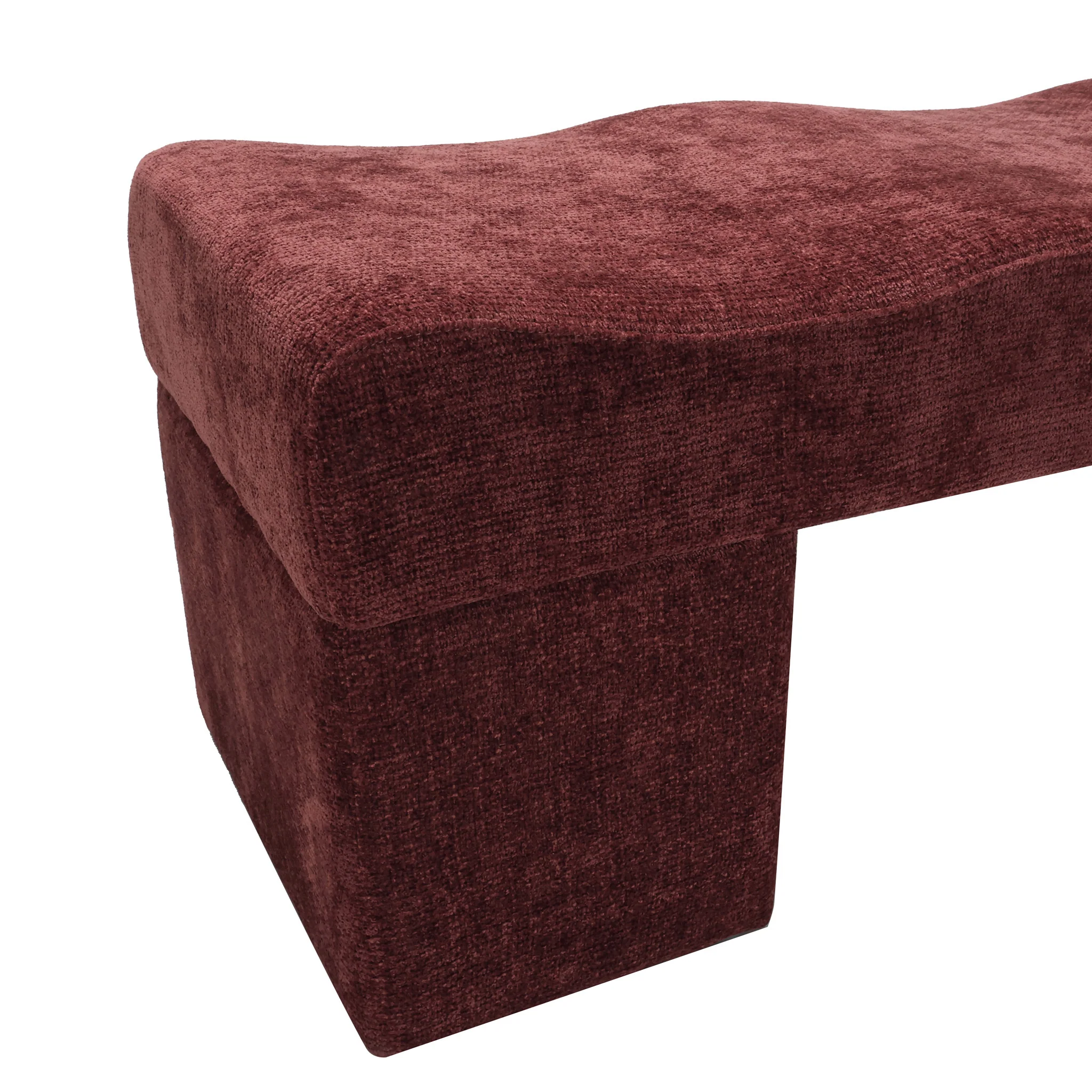 CLC12646-FH 1.8m Ottoman Bench - Lila Burgundy - Image 5