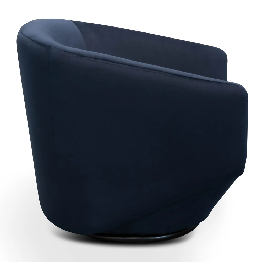 CLC2534-KSO Swivel Lounge Chair - Navy Velvet - Image 4