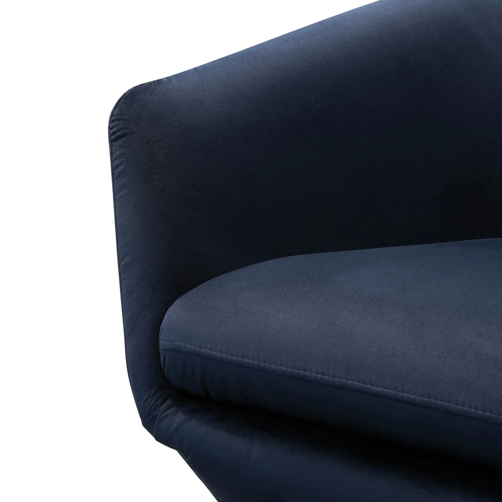 CLC2534-KSO Swivel Lounge Chair - Navy Velvet - Image 6