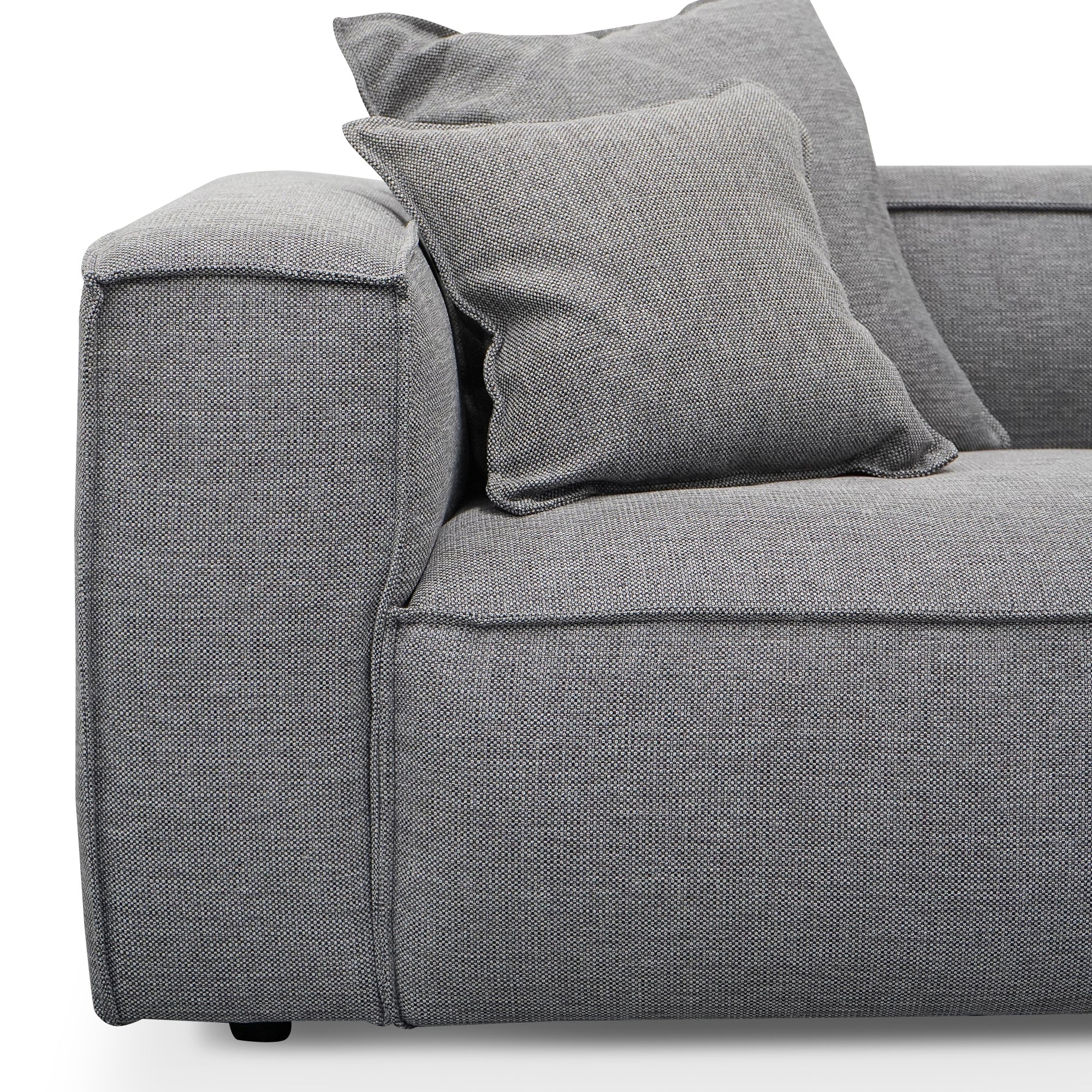 CLC2734-KSO 4 Seater Sofa with Cushion and Pillow - Graphite Grey - Image 3