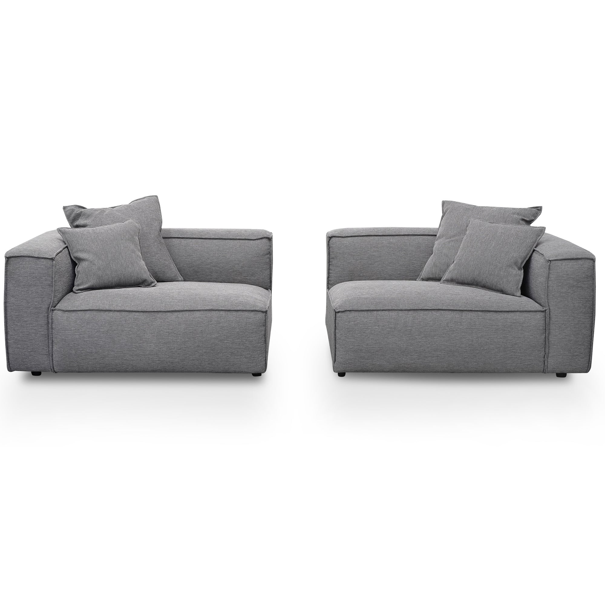 CLC2734-KSO 4 Seater Sofa with Cushion and Pillow - Graphite Grey - Image 4