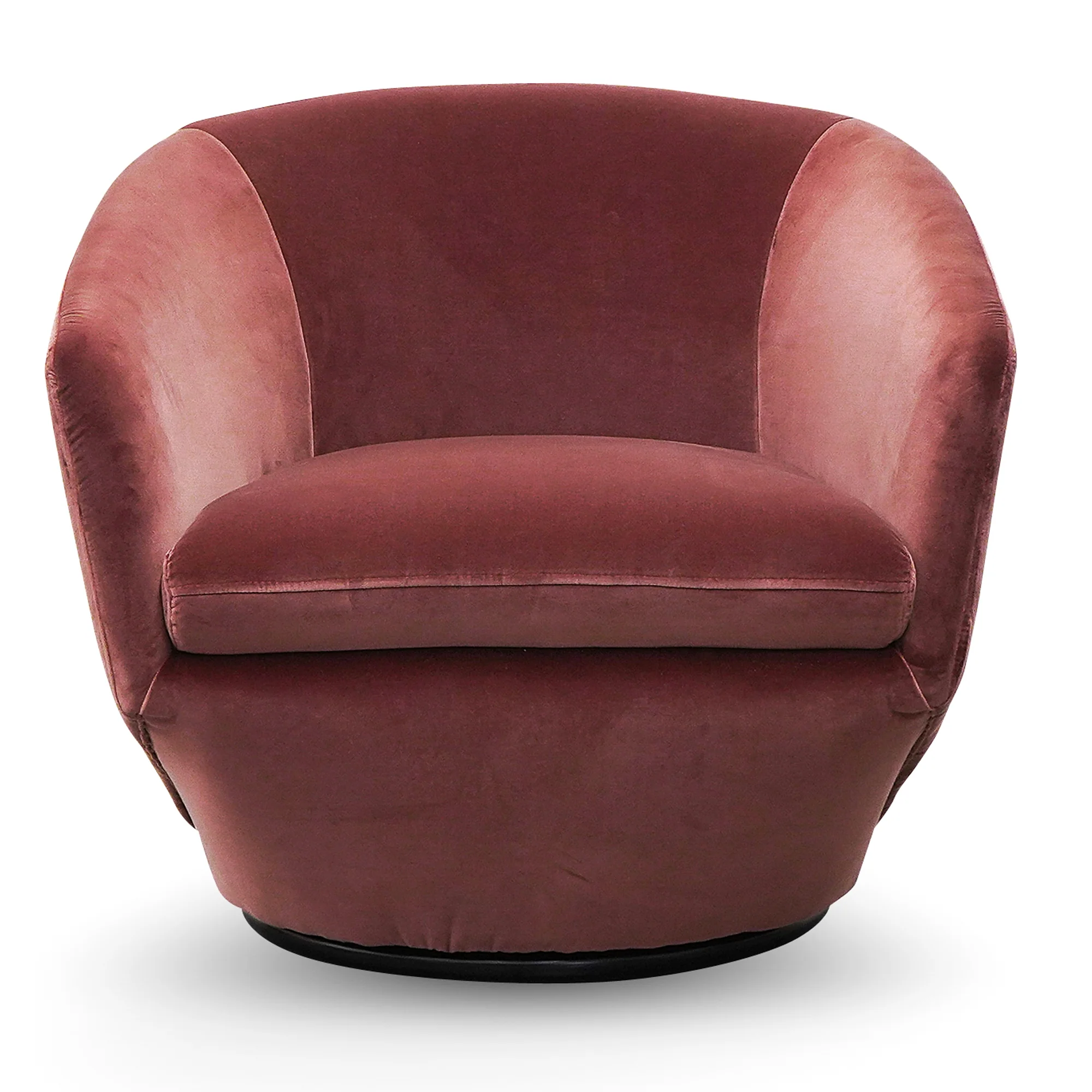 CLC2739-KSO Swivel Lounge Chair - Blood Orange - Image 3