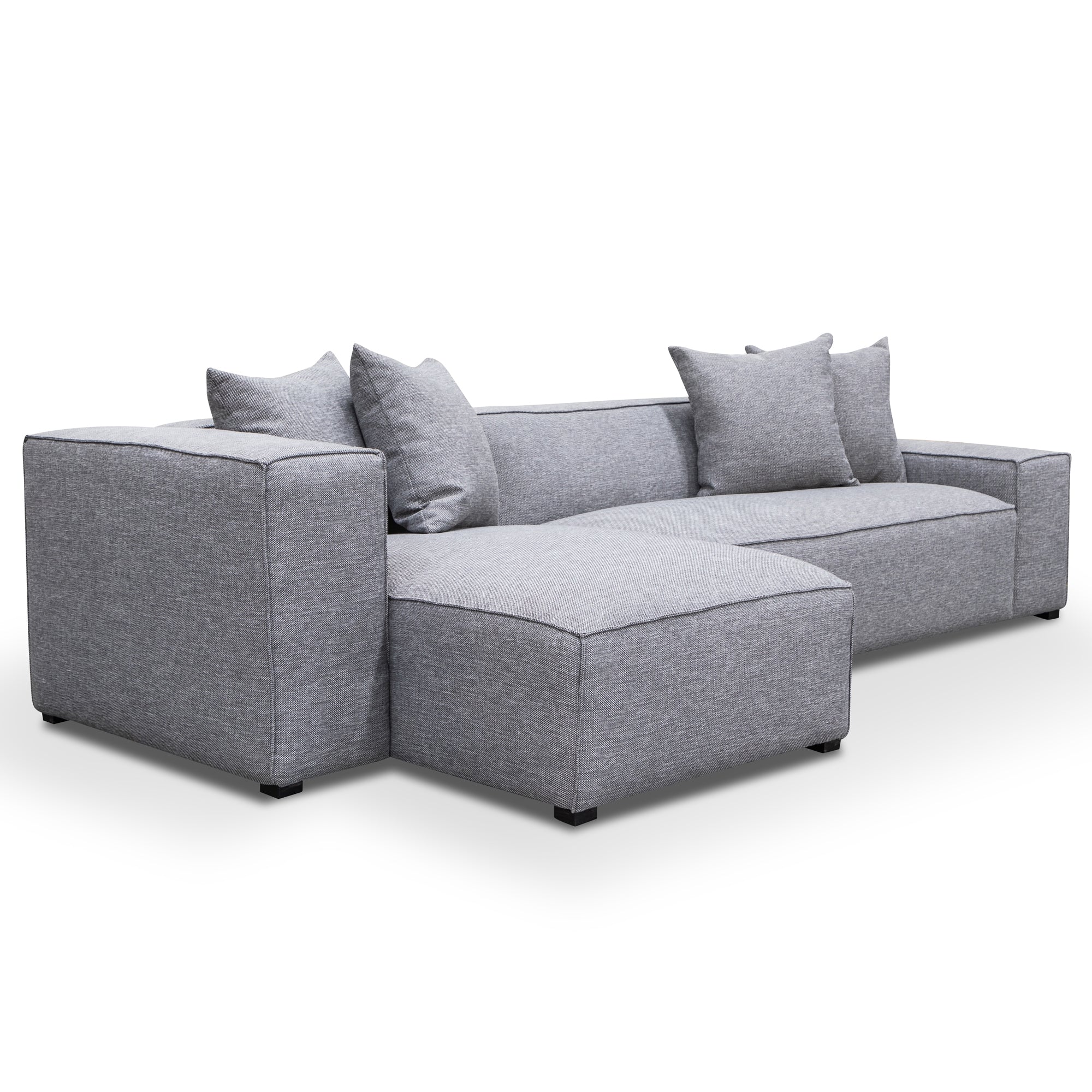 CLC2850-CA 3 Seater Left Chaise Sofa - Graphite Grey - Image 3