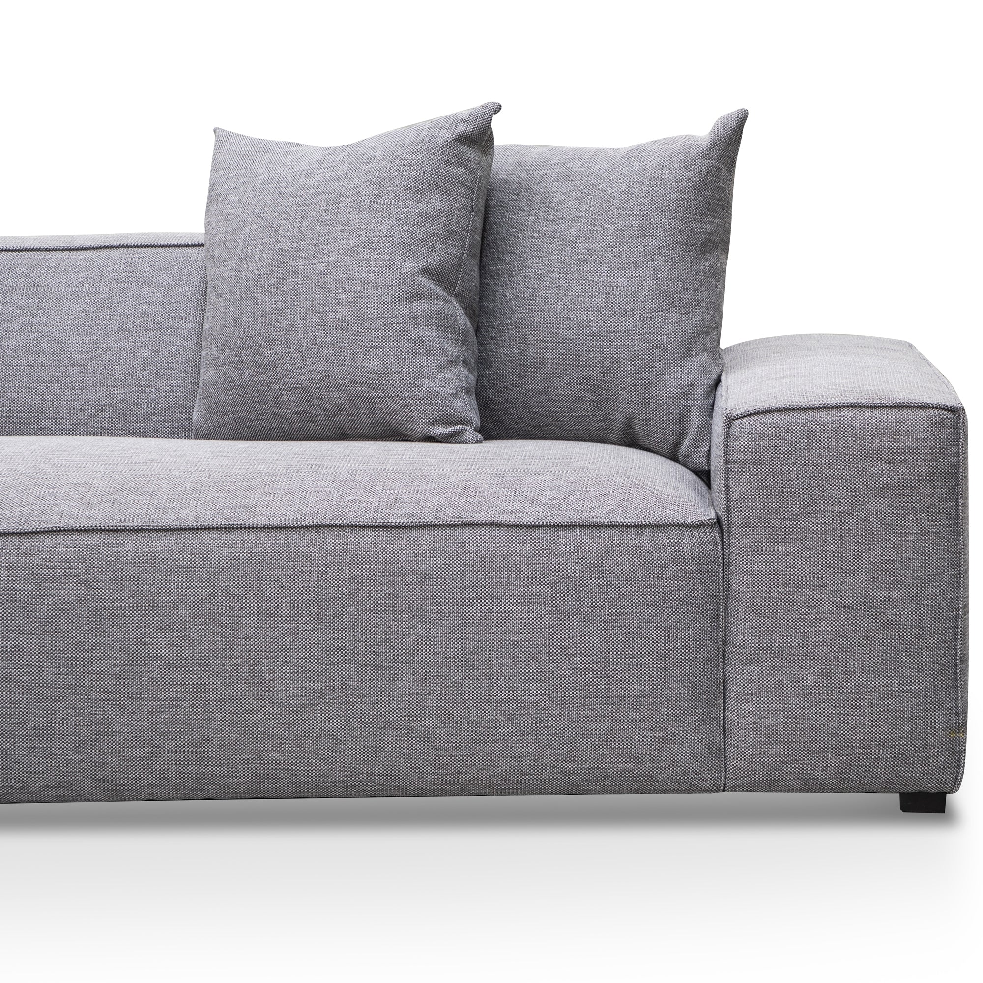 CLC2850-CA 3 Seater Left Chaise Sofa - Graphite Grey - Image 4