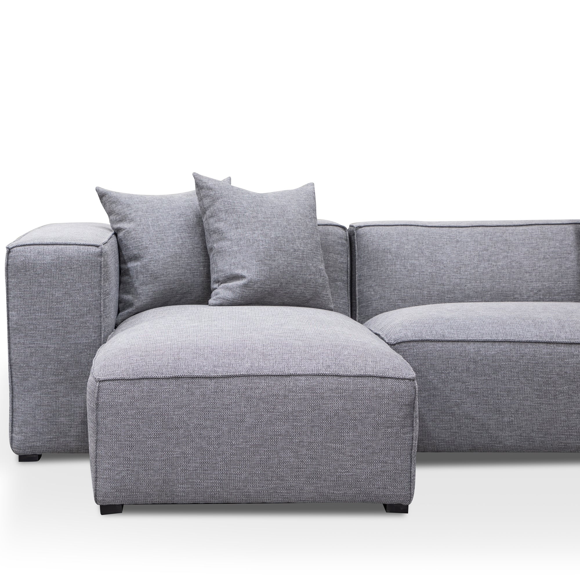 CLC2850-CA 3 Seater Left Chaise Sofa - Graphite Grey - Image 5