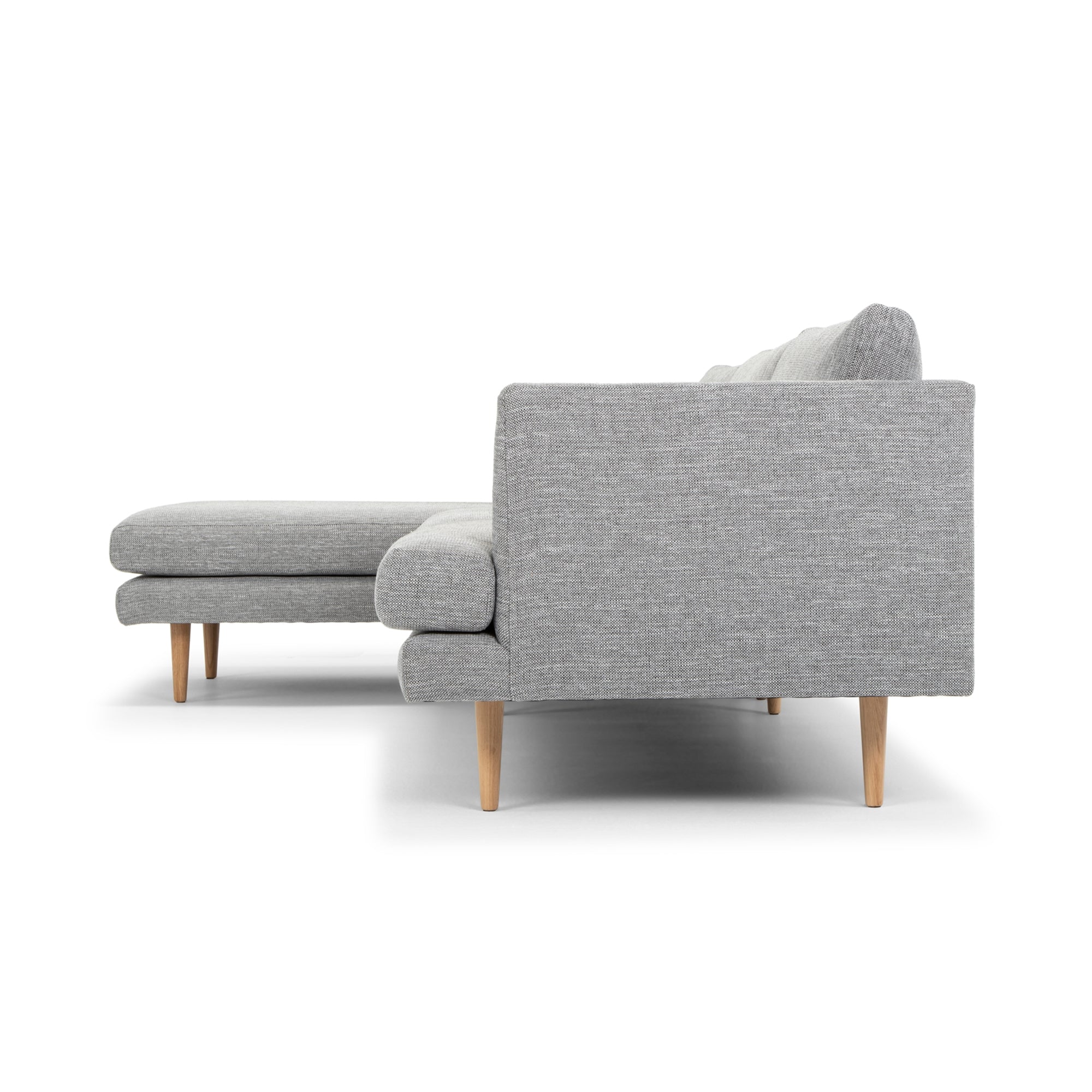 CLC2863-FA Seater With Left Chaise Sofa - Graphite Grey with Natural Legs - Last one - Image 7