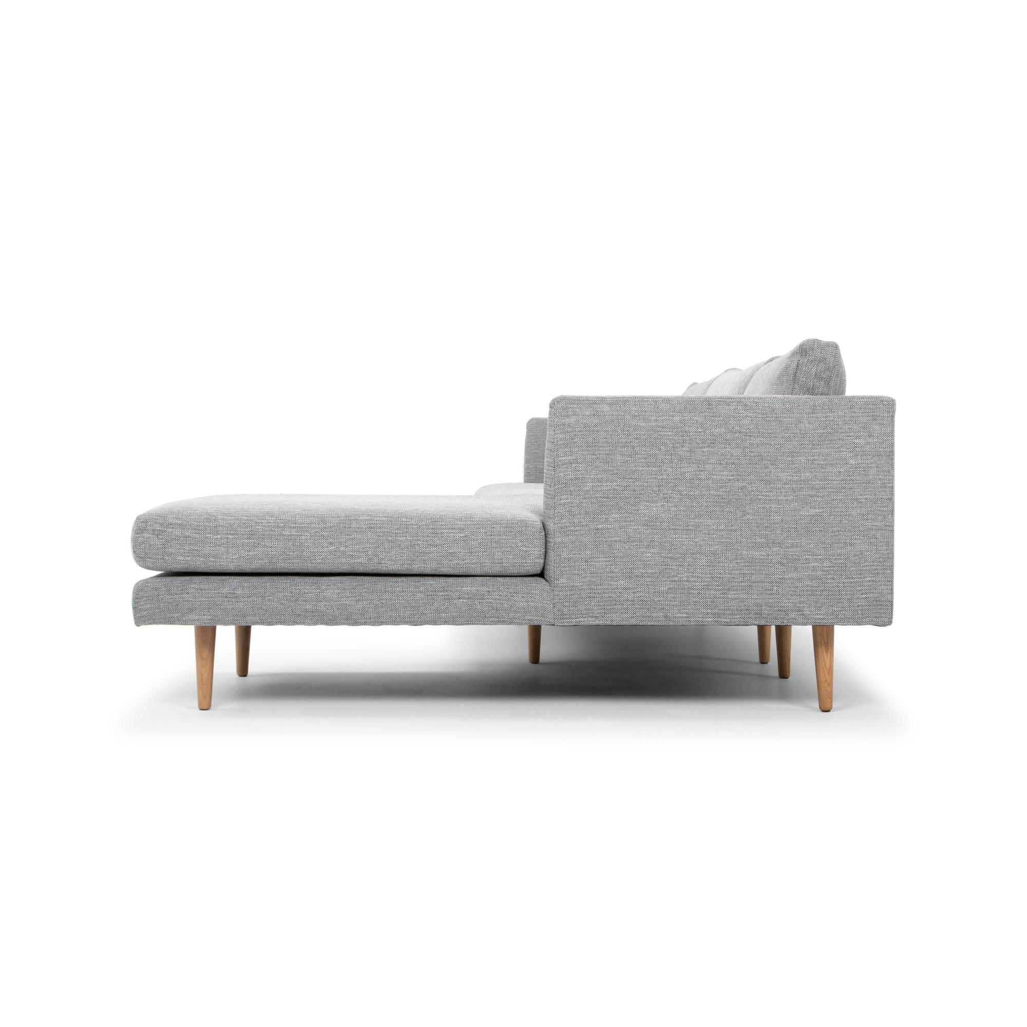 CLC2864-FA 3 Seater With Right Chaise Sofa - Graphite Grey with Natural Legs - Image 7