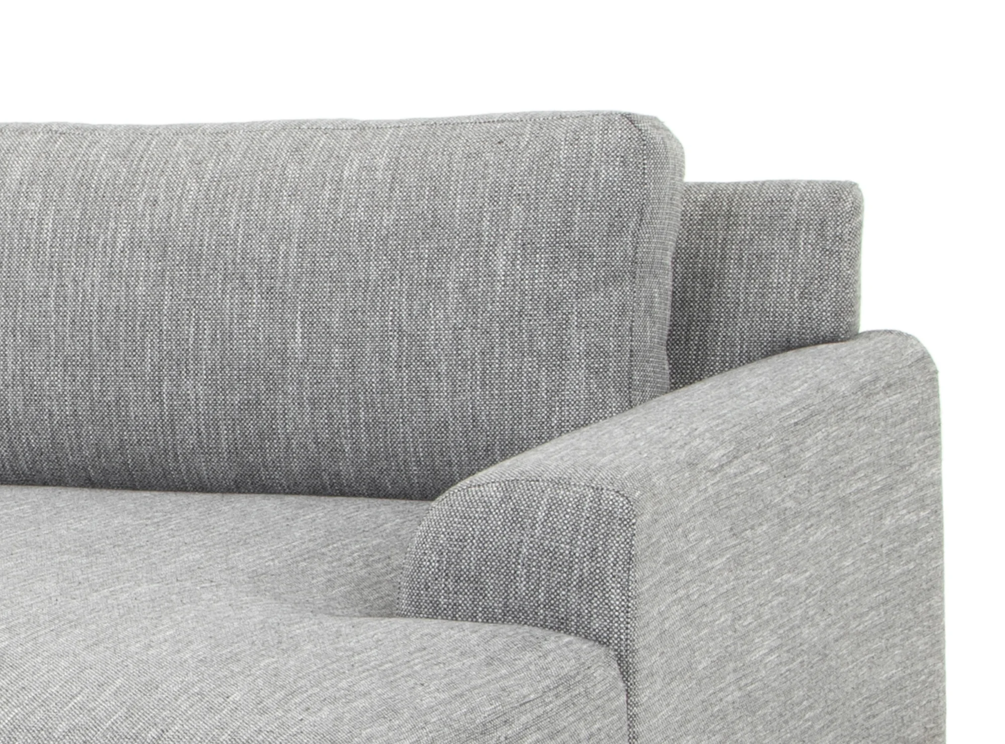 CLC2870-FA 3 Seater Right Chaise Sofa - Graphite Grey with Black Legs - Last one - Image 2