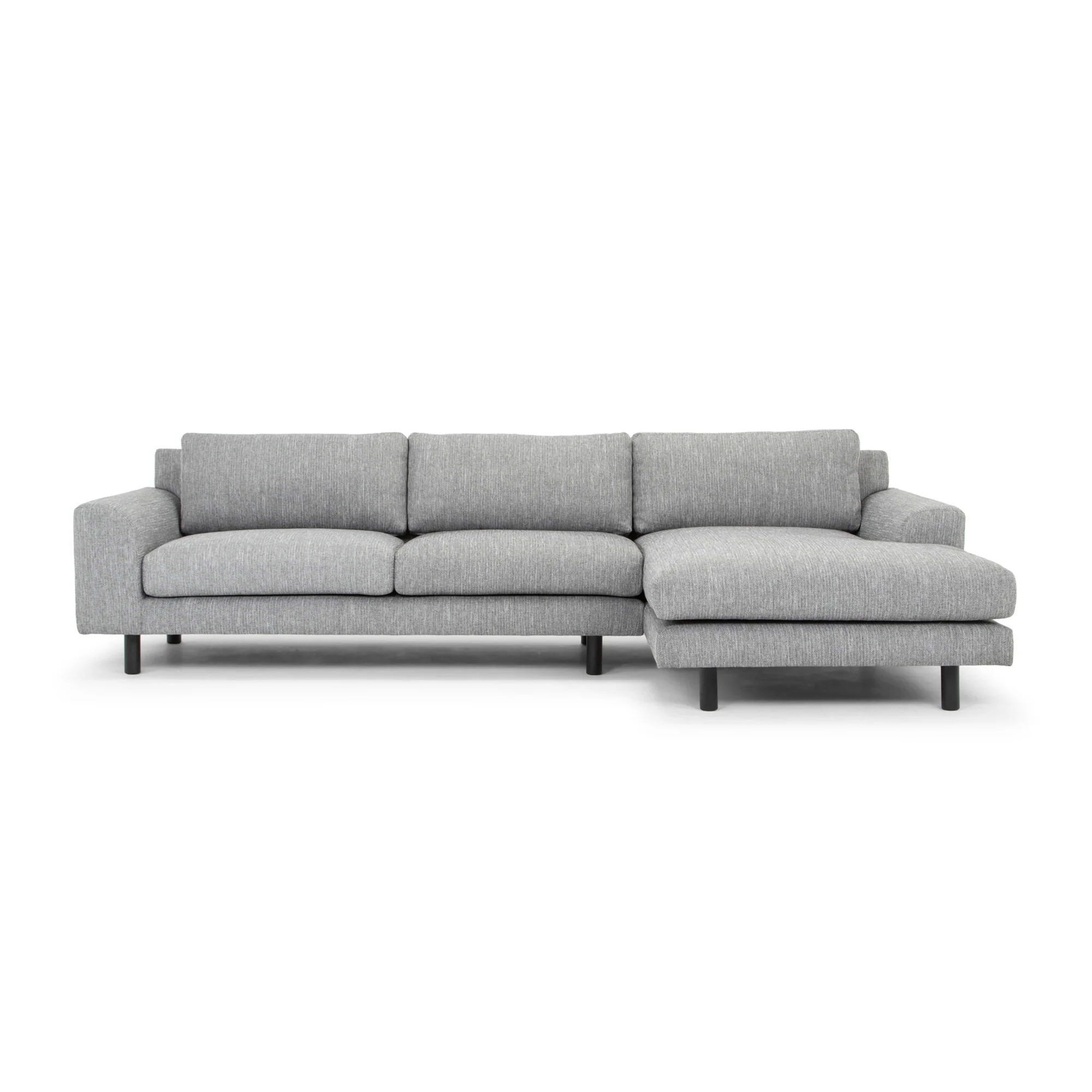 CLC2870-FA 3 Seater Right Chaise Sofa - Graphite Grey with Black Legs - Last one - Image 3