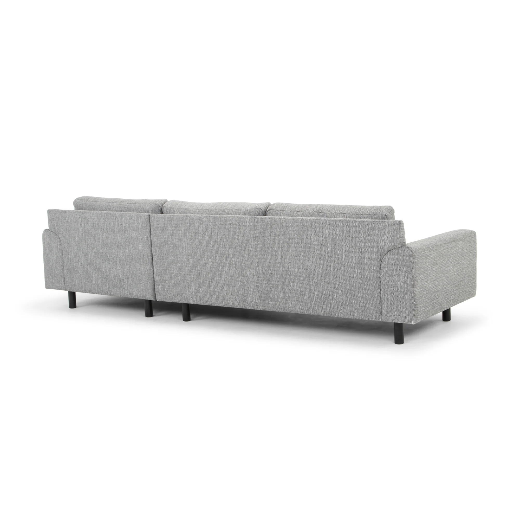 CLC2870-FA 3 Seater Right Chaise Sofa - Graphite Grey with Black Legs - Last one - Image 4