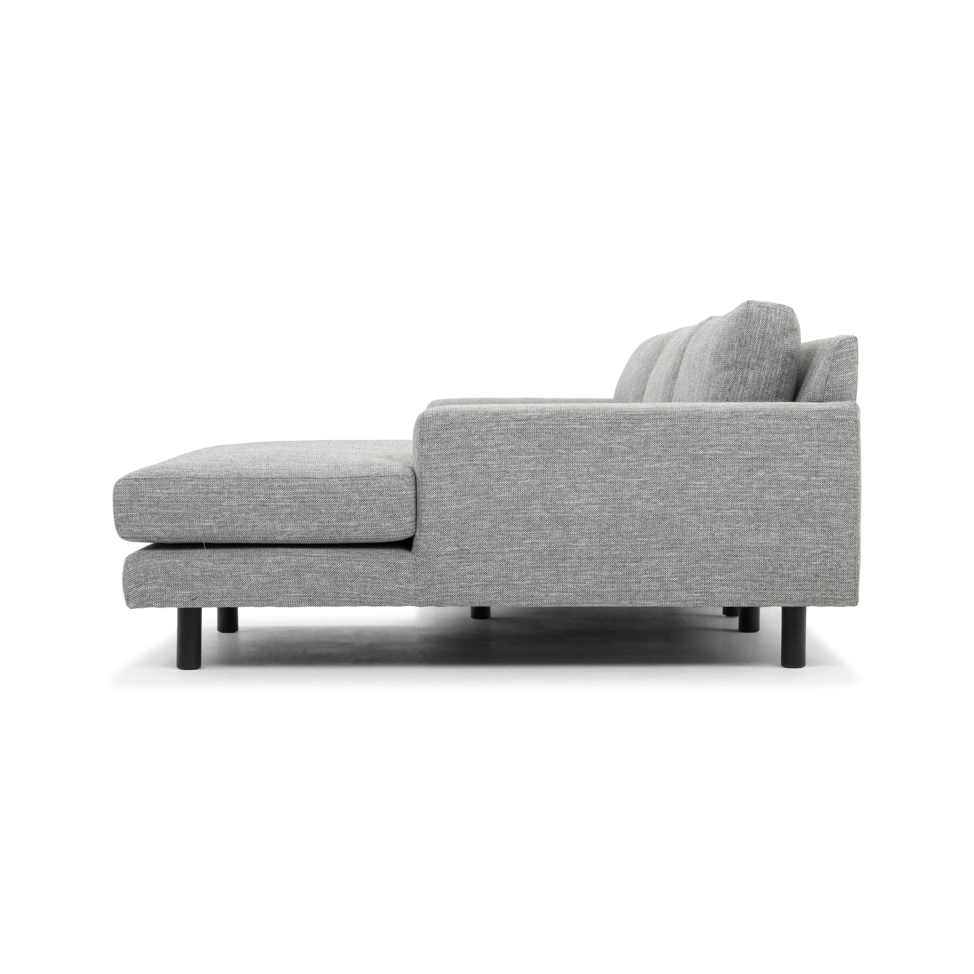 CLC2870-FA 3 Seater Right Chaise Sofa - Graphite Grey with Black Legs - Last one - Image 7