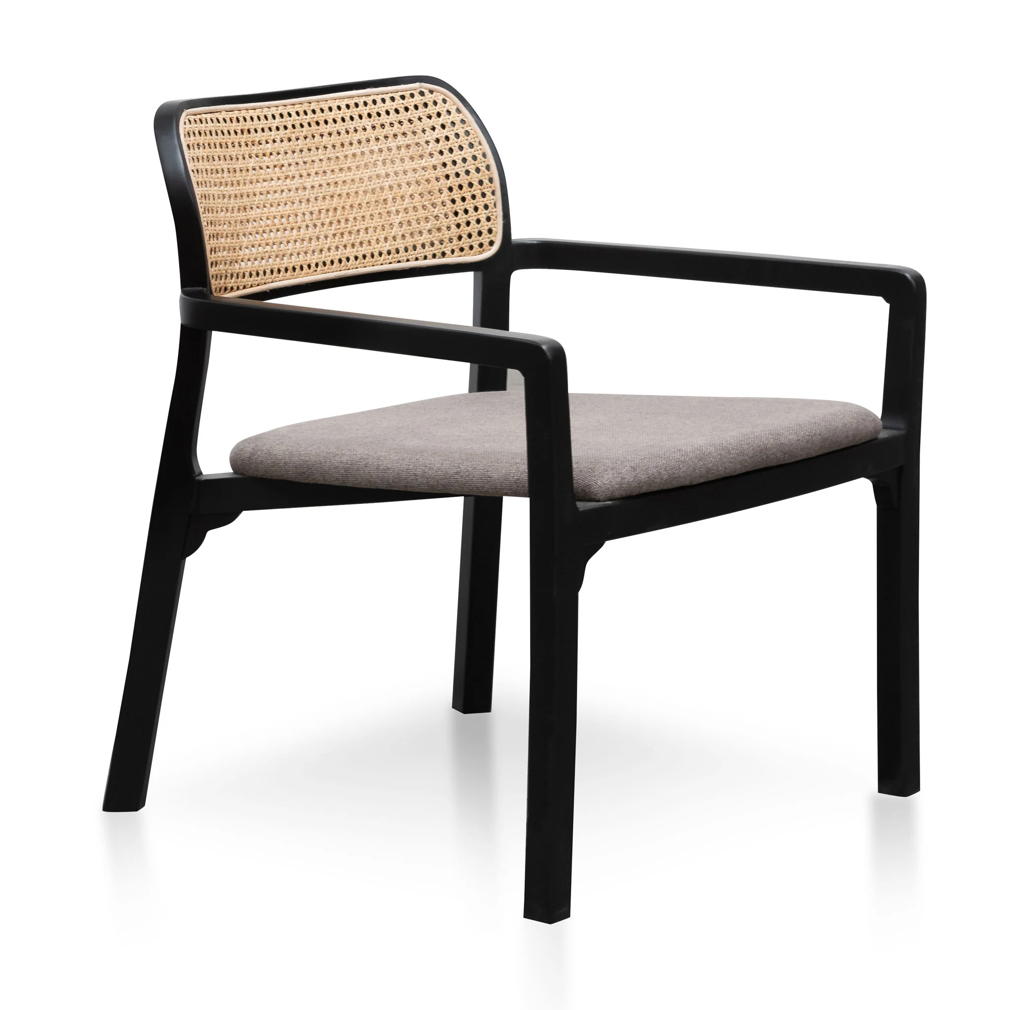 CLC6039-SD Fabric Armchair - Caramel Grey with Black Legs - Image 3