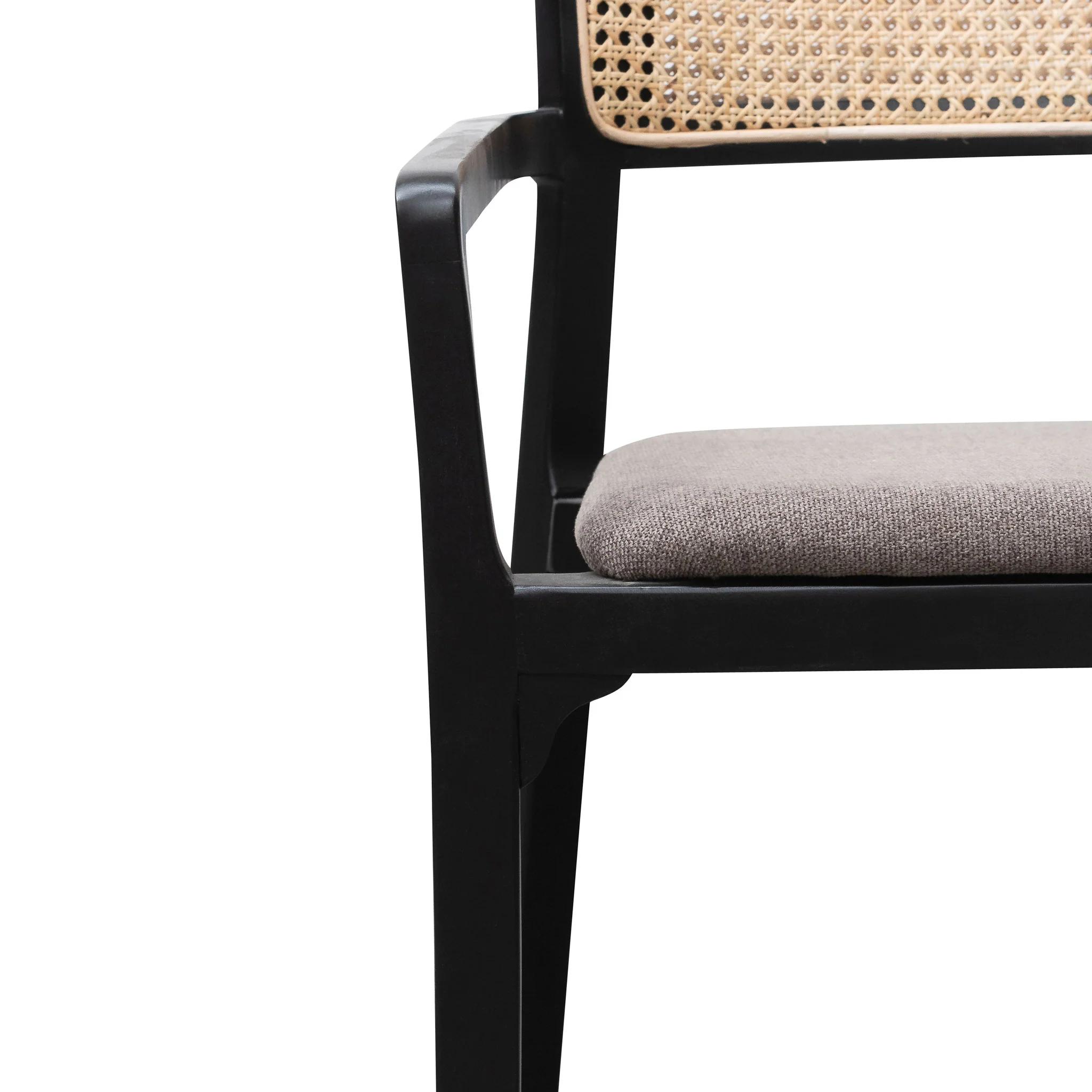 CLC6039-SD Fabric Armchair - Caramel Grey with Black Legs - Image 5