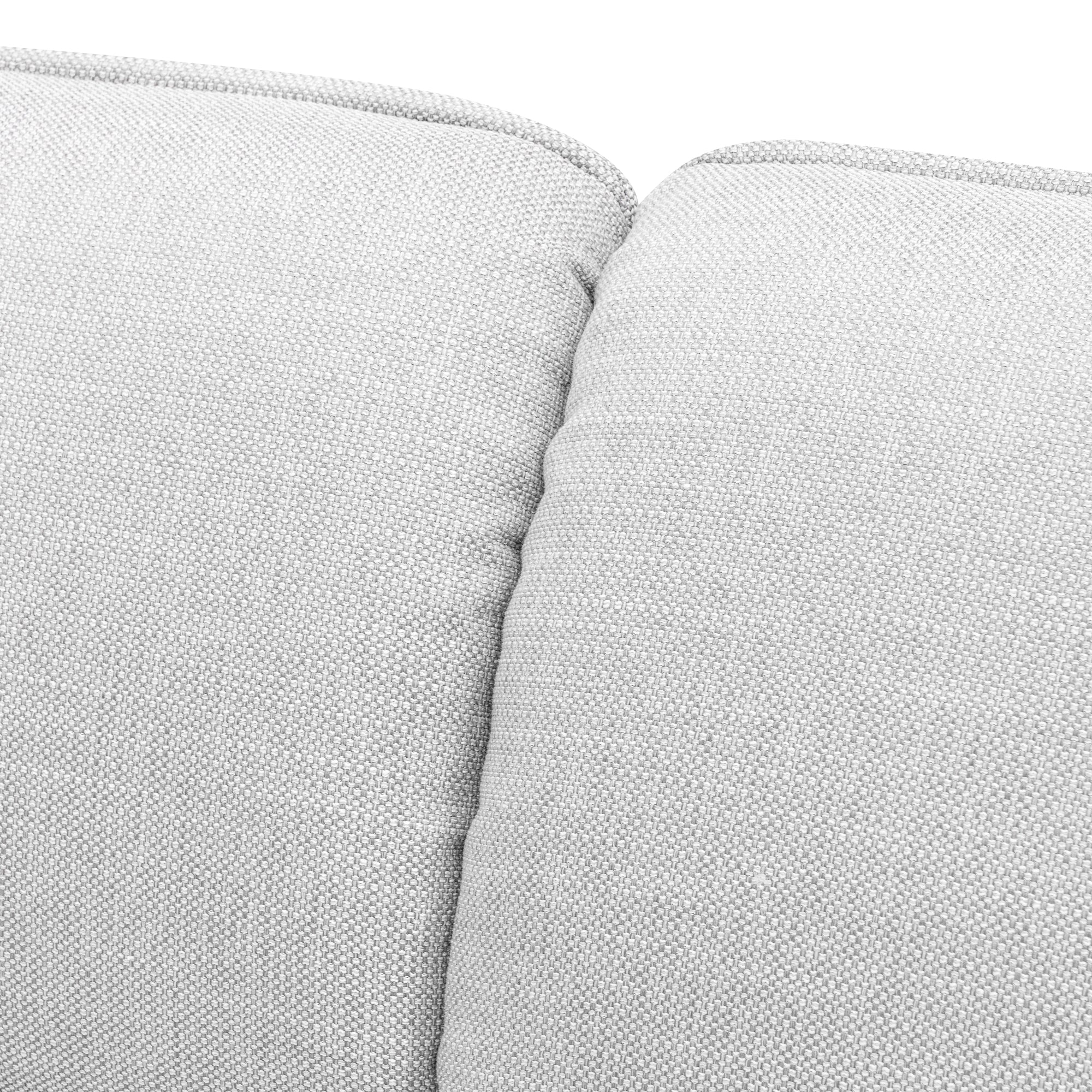 CLC6093-KSO 3 Seater Fabric Sofa- Light Texture Grey - Image 8
