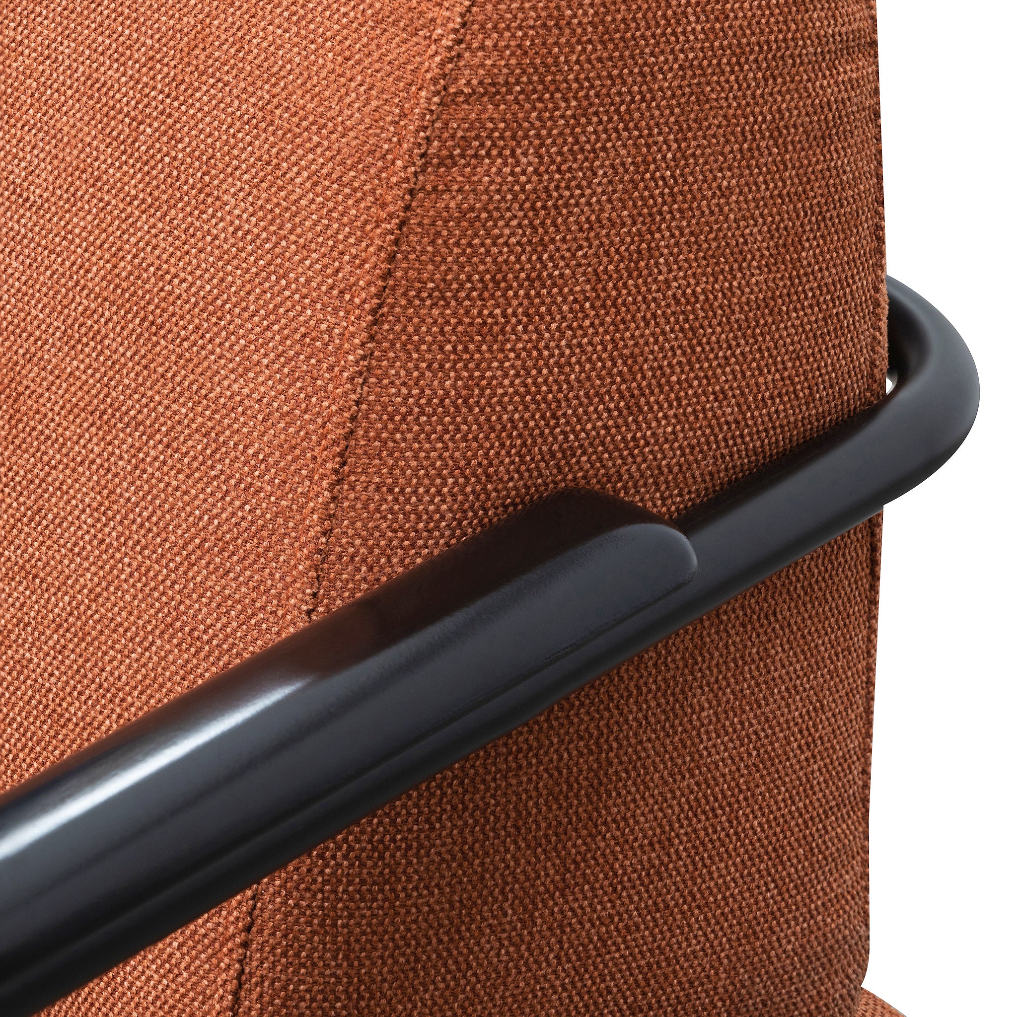CLC6103-IG Fabric Armchair -  Burnt Orange - Black Legs - Image 10