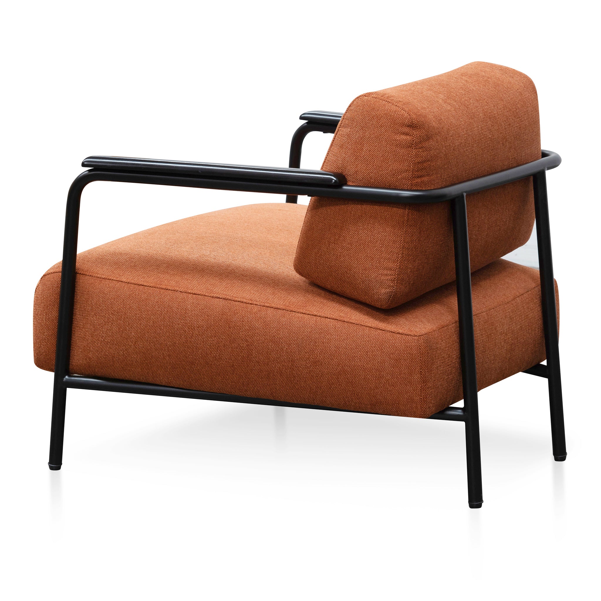 CLC6103-IG Fabric Armchair -  Burnt Orange - Black Legs - Image 4